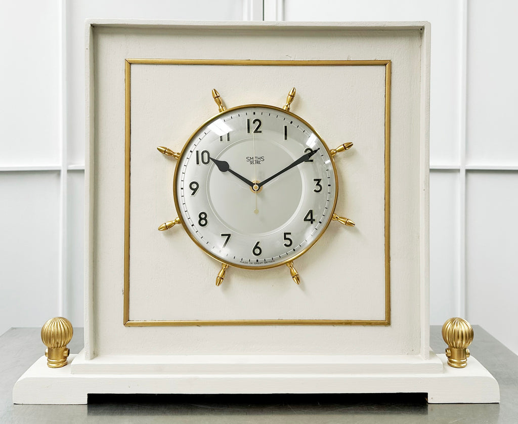 Vintage Smiths Sectric Marine Battery Mantle Clock | Adelaide Clocks