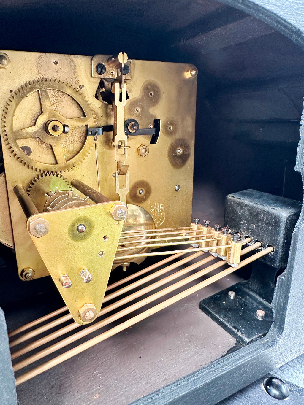 Vintage FHS Westminster Hammer Chime Mantel Clock | Adelaide Clocks