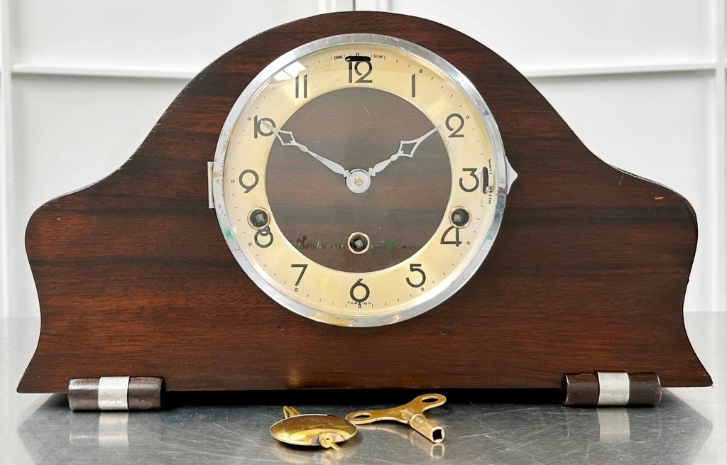 Vintage Art Deco Foreign West & Whitt Chime Mantel Clock | Adelaide Clocks