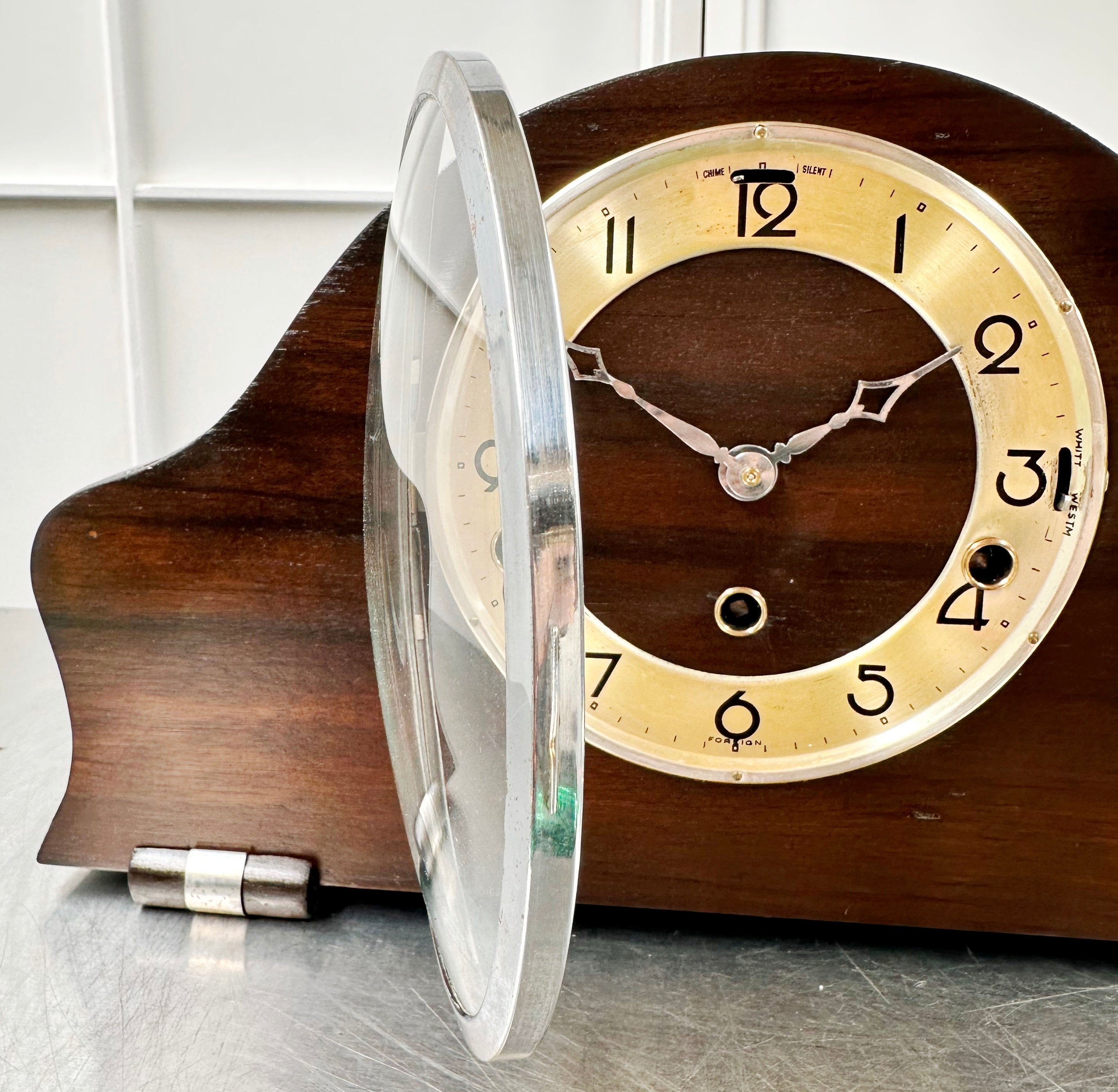 Vintage Art Deco Foreign West & Whitt Chime Mantel Clock | Adelaide Clocks