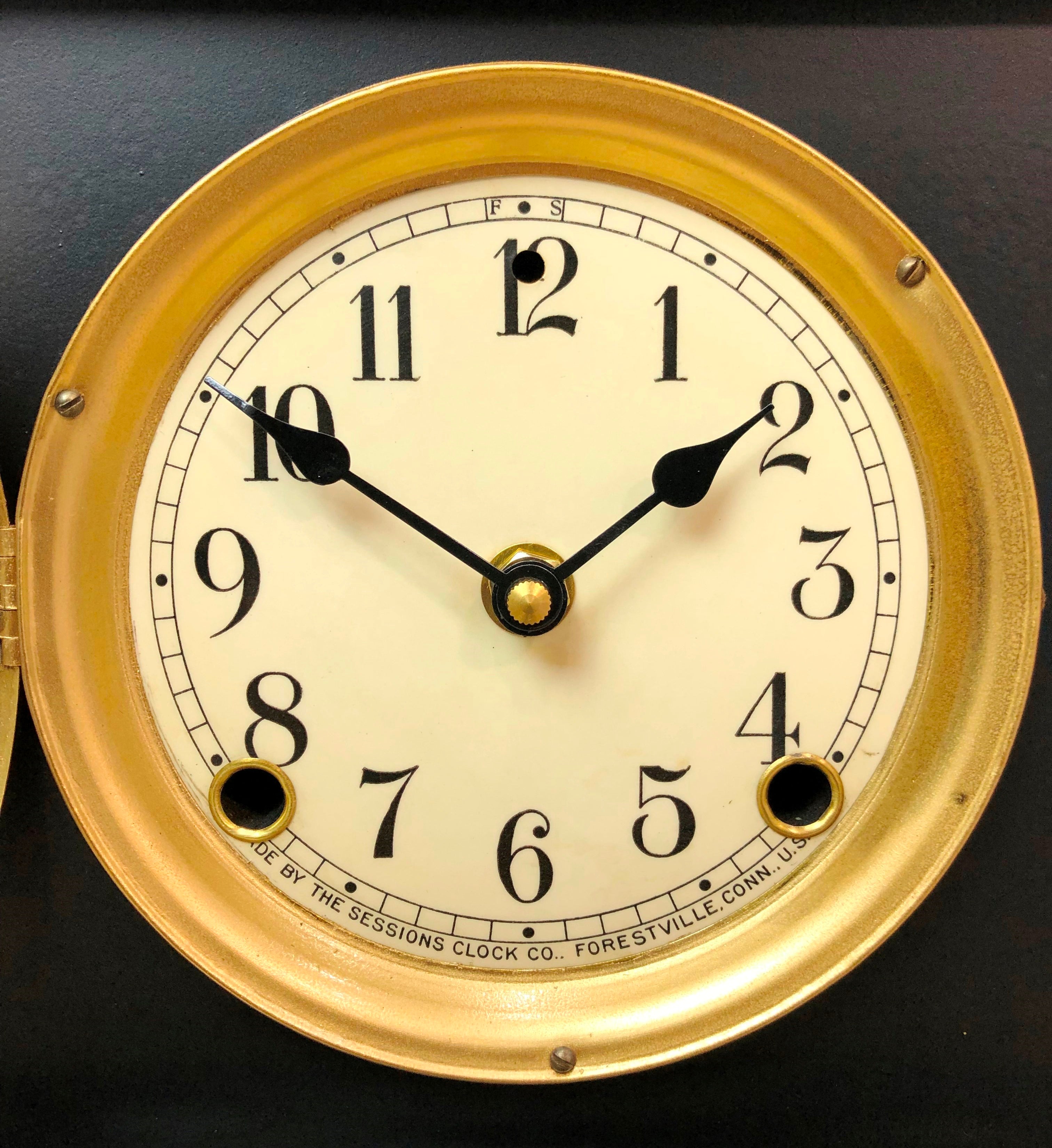 Antique Sessions Battery Mantel Clock | Adelaide Clocks
