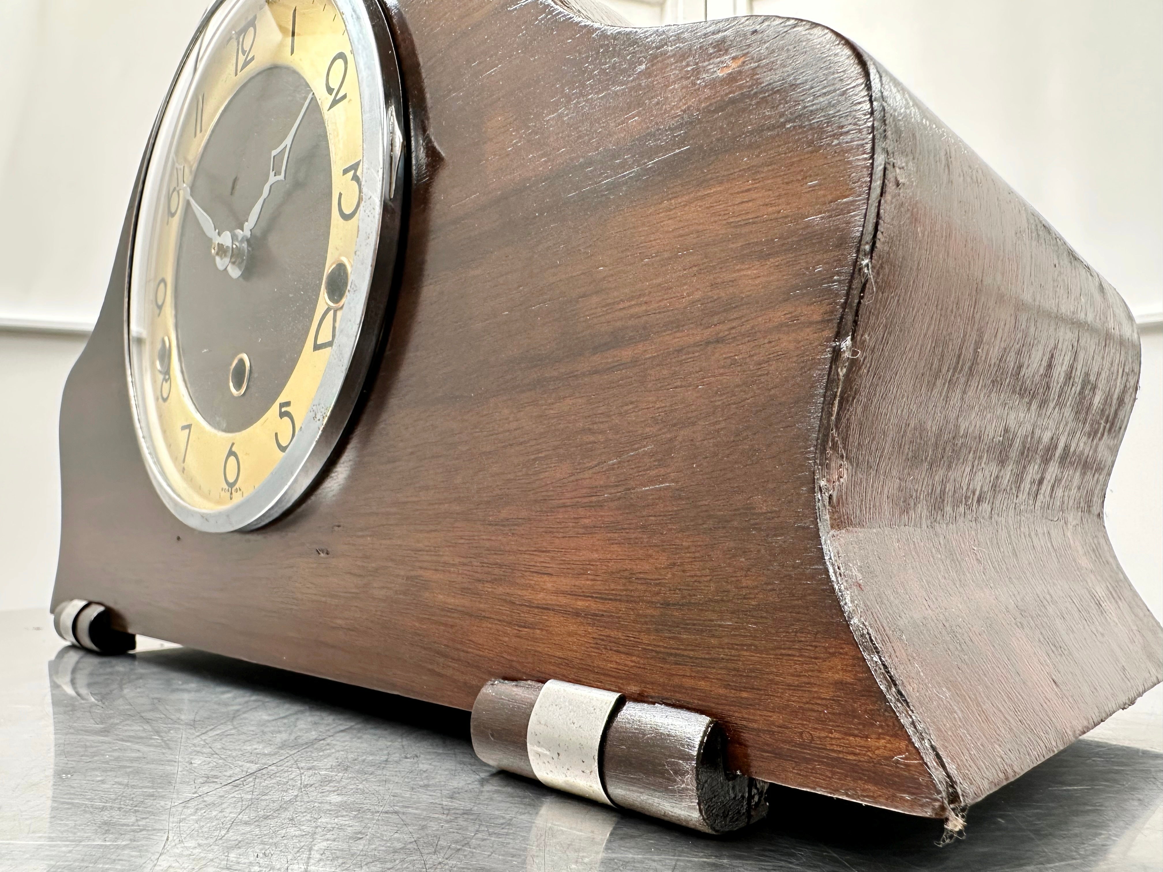 Vintage Art Deco Foreign West & Whitt Chime Mantel Clock | Adelaide Clocks