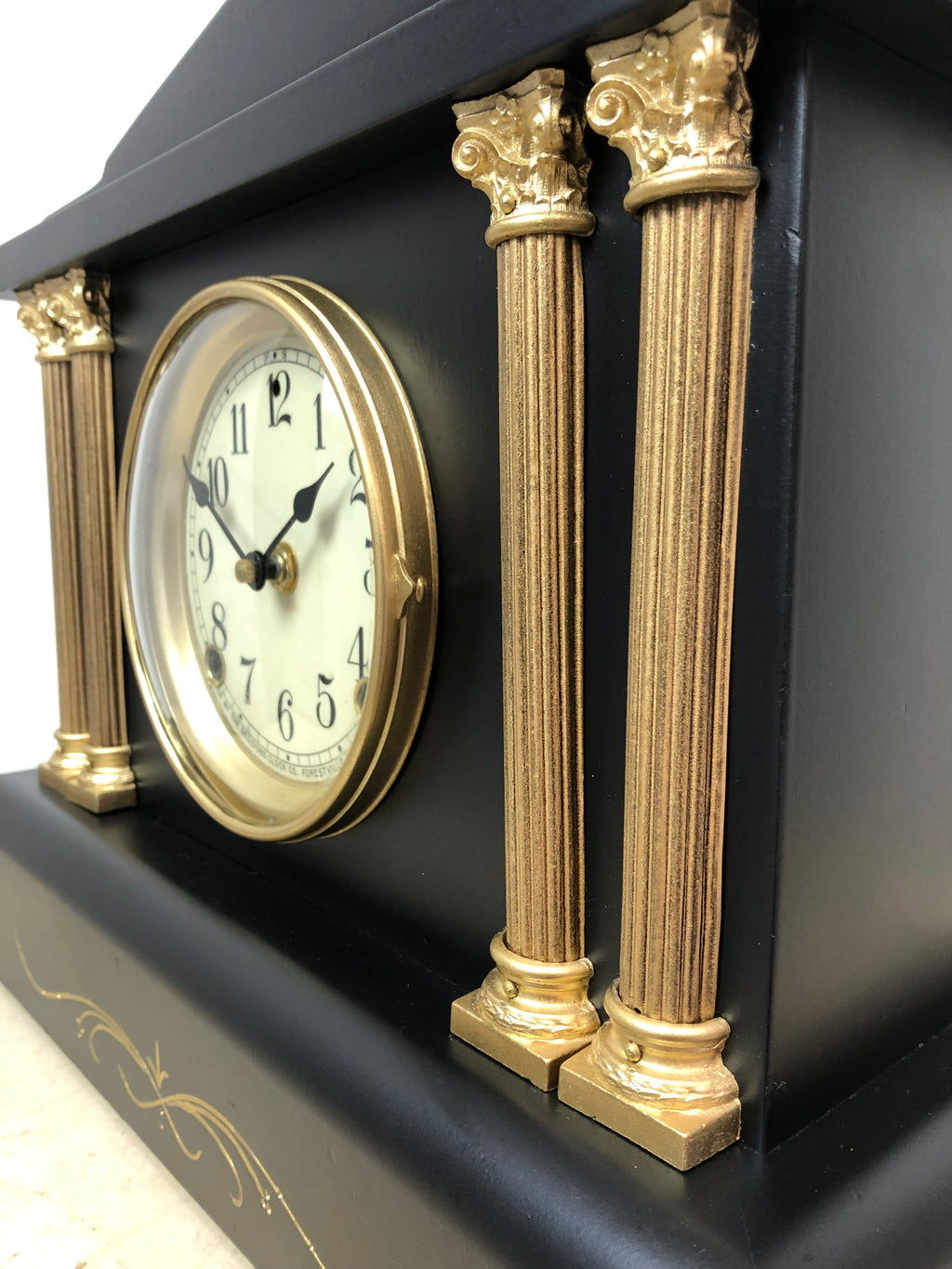 Antique Sessions Battery Mantel Clock | Adelaide Clocks