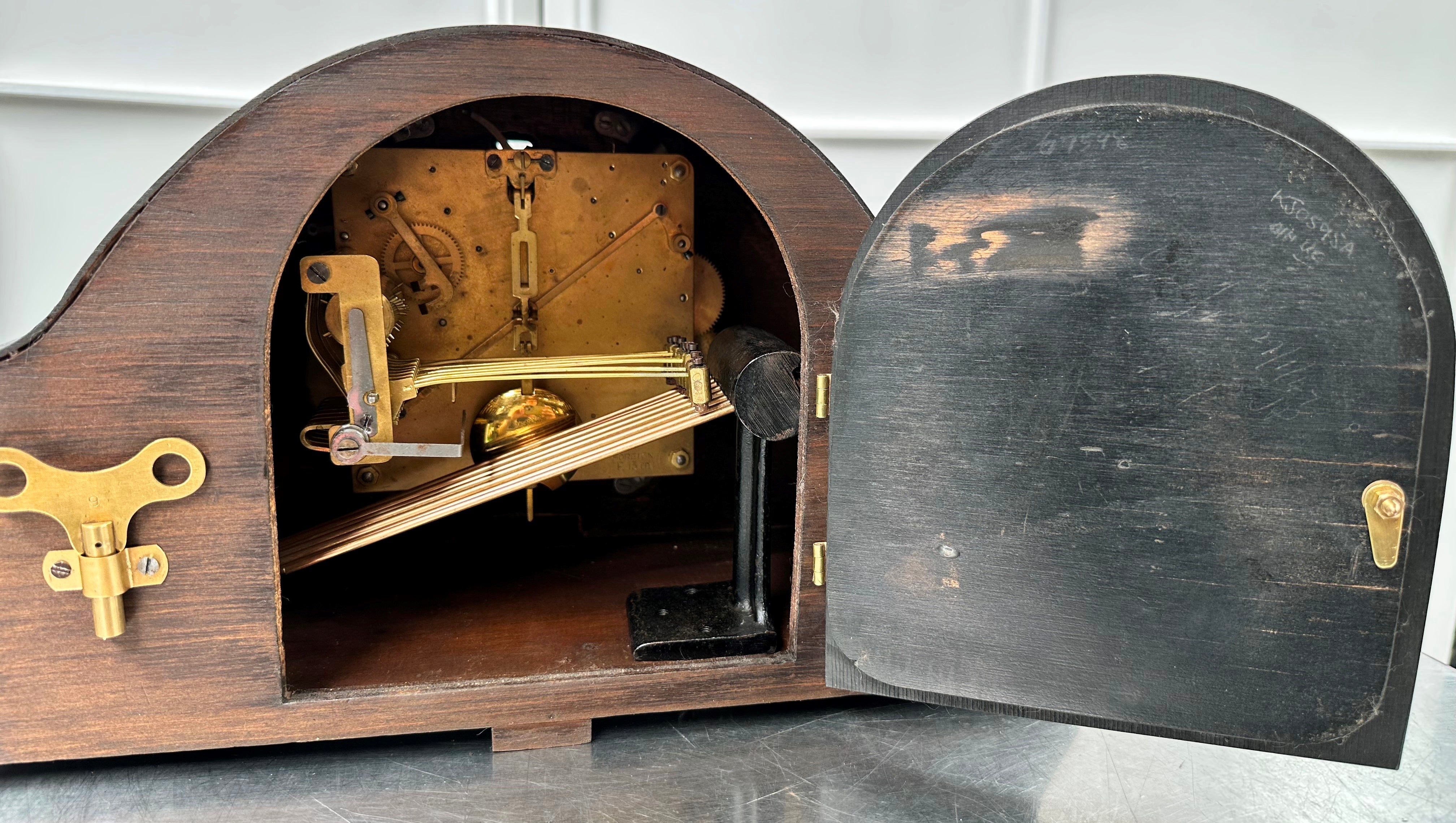 Vintage Art Deco Foreign West & Whitt Chime Mantel Clock | Adelaide Clocks