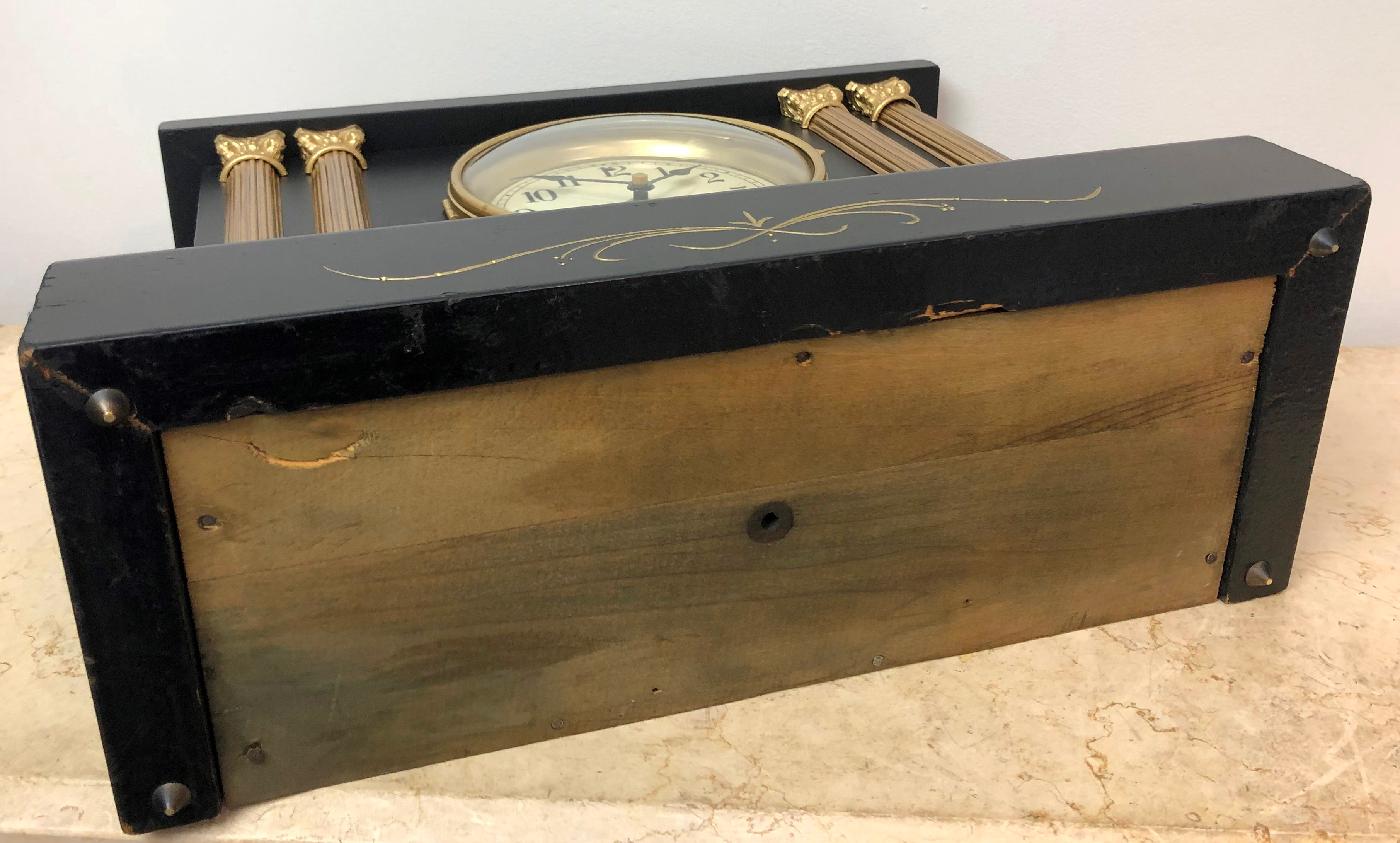 Antique Sessions Battery Mantel Clock | Adelaide Clocks
