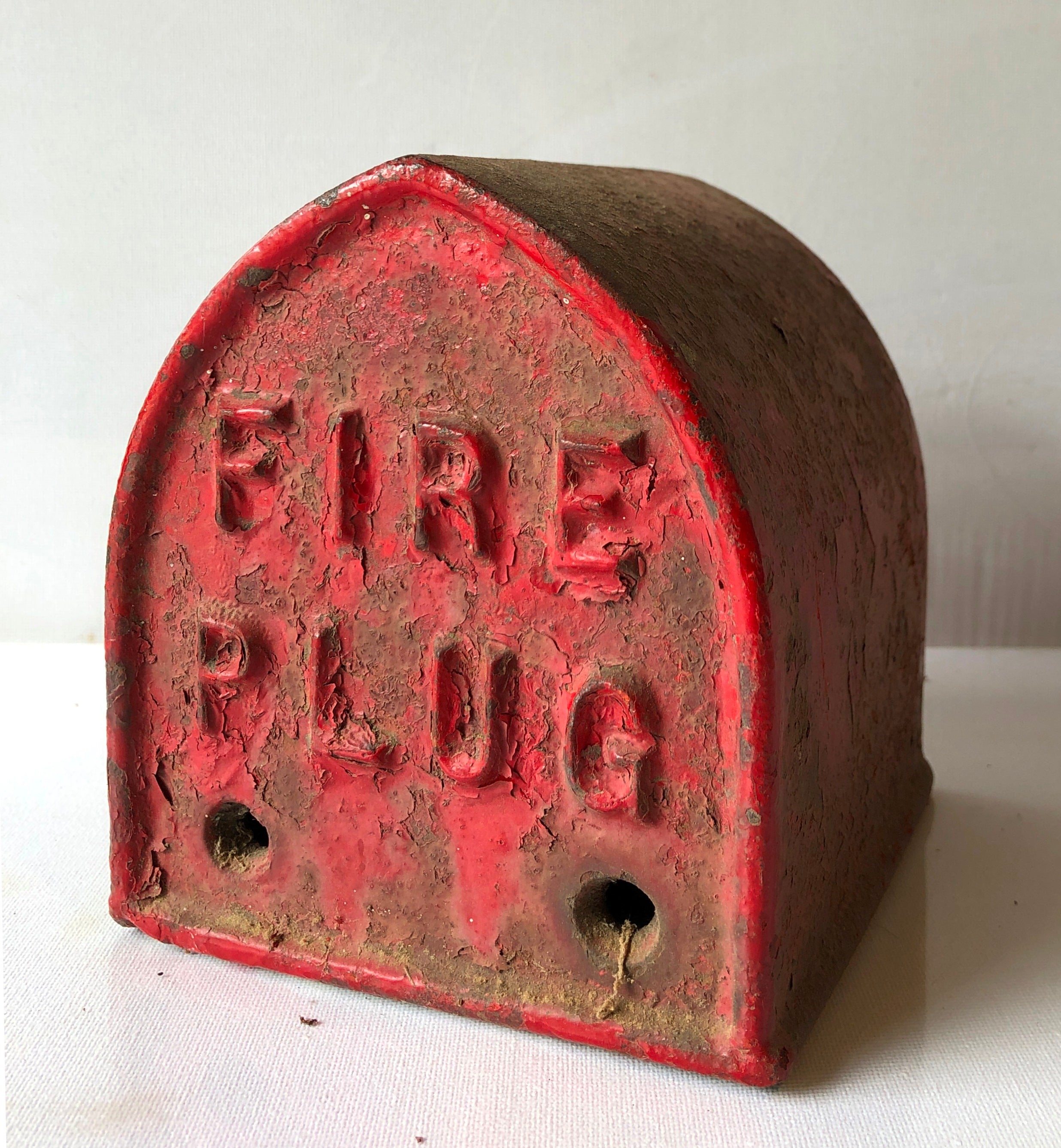 Original Vintage Cast Iron Fire Hydrant Plug Post Top Marker  | Adelaide Clocks