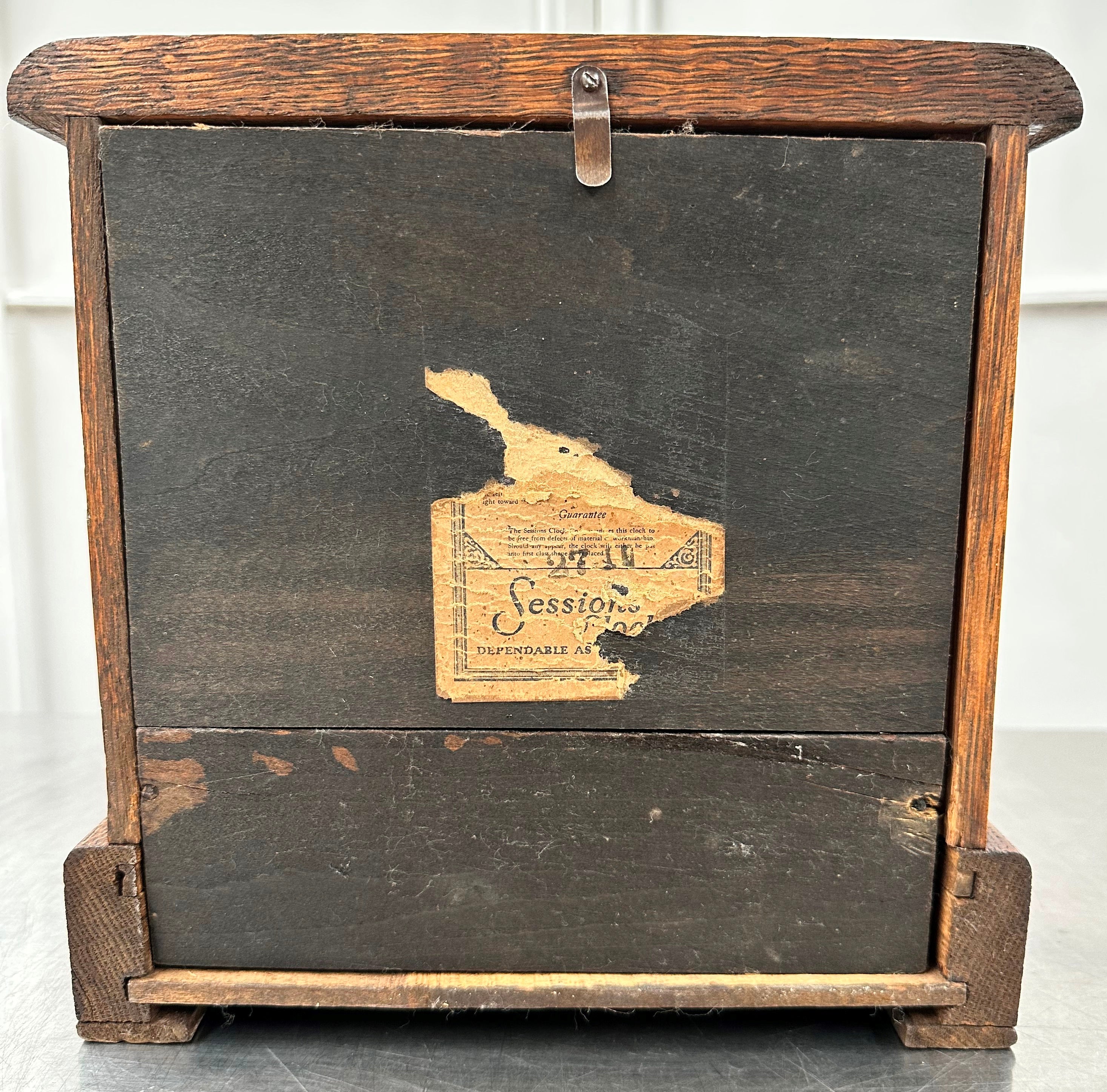 Antique Sessions Battery Mantel Clock | Adelaide Clocks