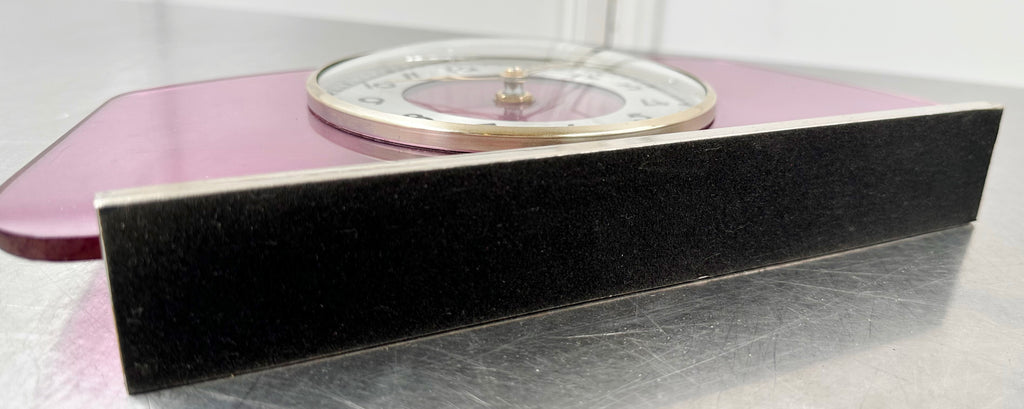 Vintage Art Deco RYTIME Battery Glass Mantel Clock | Adelaide Clocks