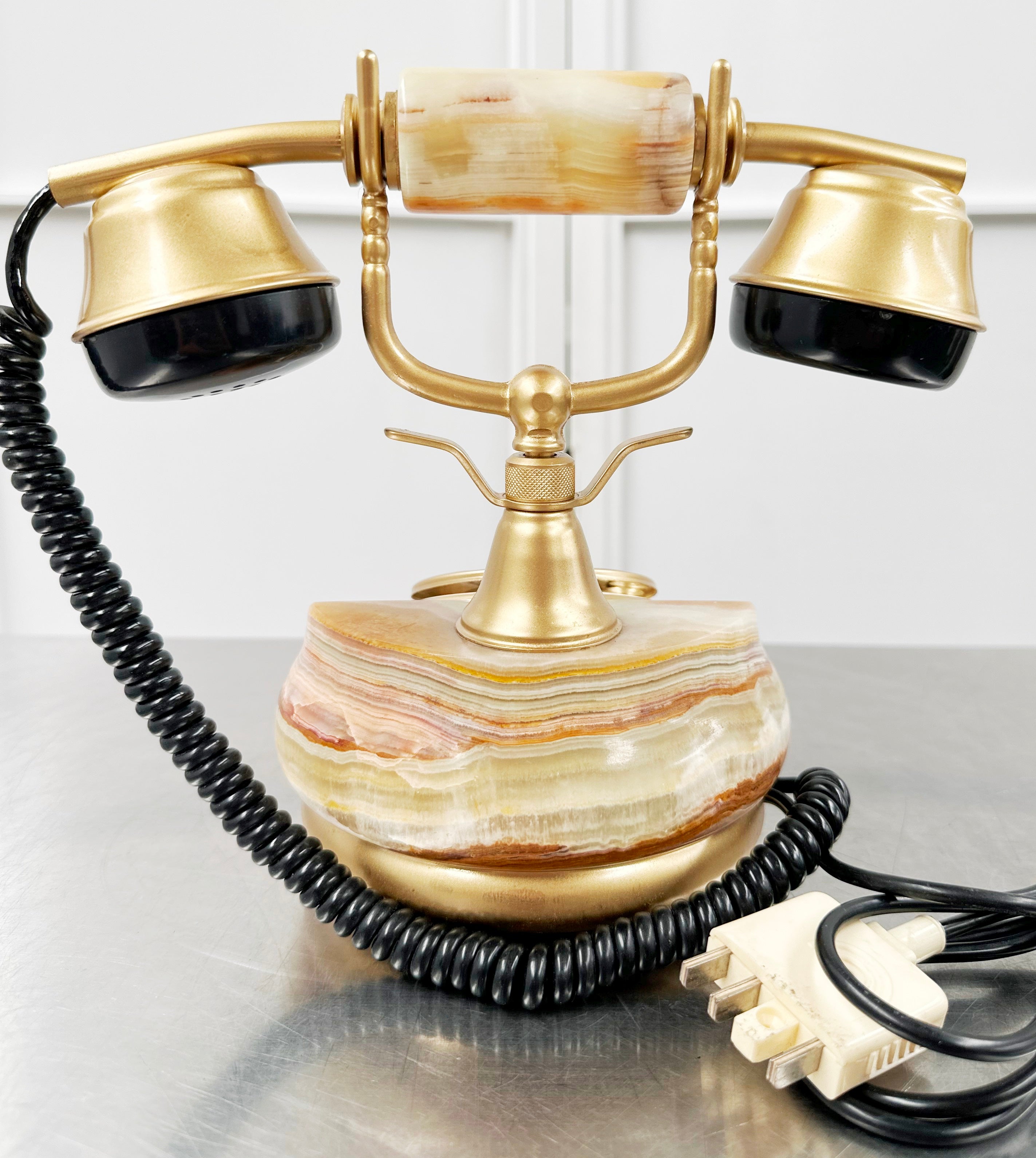 Original Vintage Rotary Marble Desk Table Phone | Adelaide Clocks