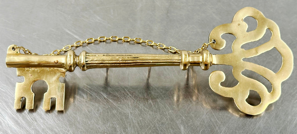 Vintage Solid Brass Wall Hanging Key Holder | Adelaide Clocks