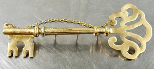 Vintage Solid Brass Wall Hanging Key Holder | Adelaide Clocks