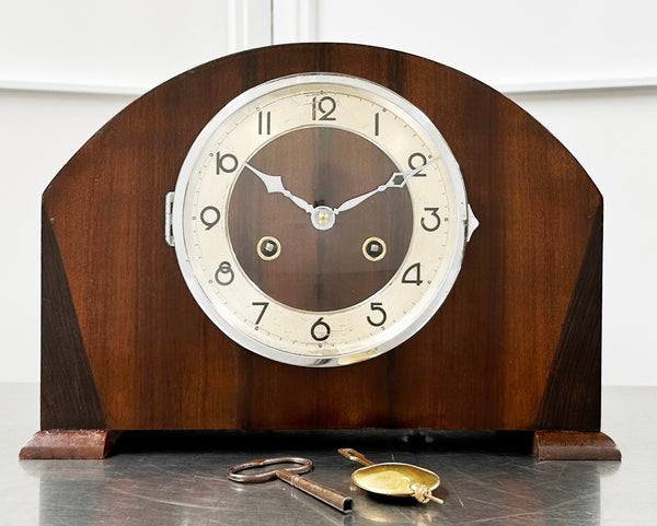 Vintage Art Deco Hammer on Coil Strike Mantel Clock | Adelaide Clocks