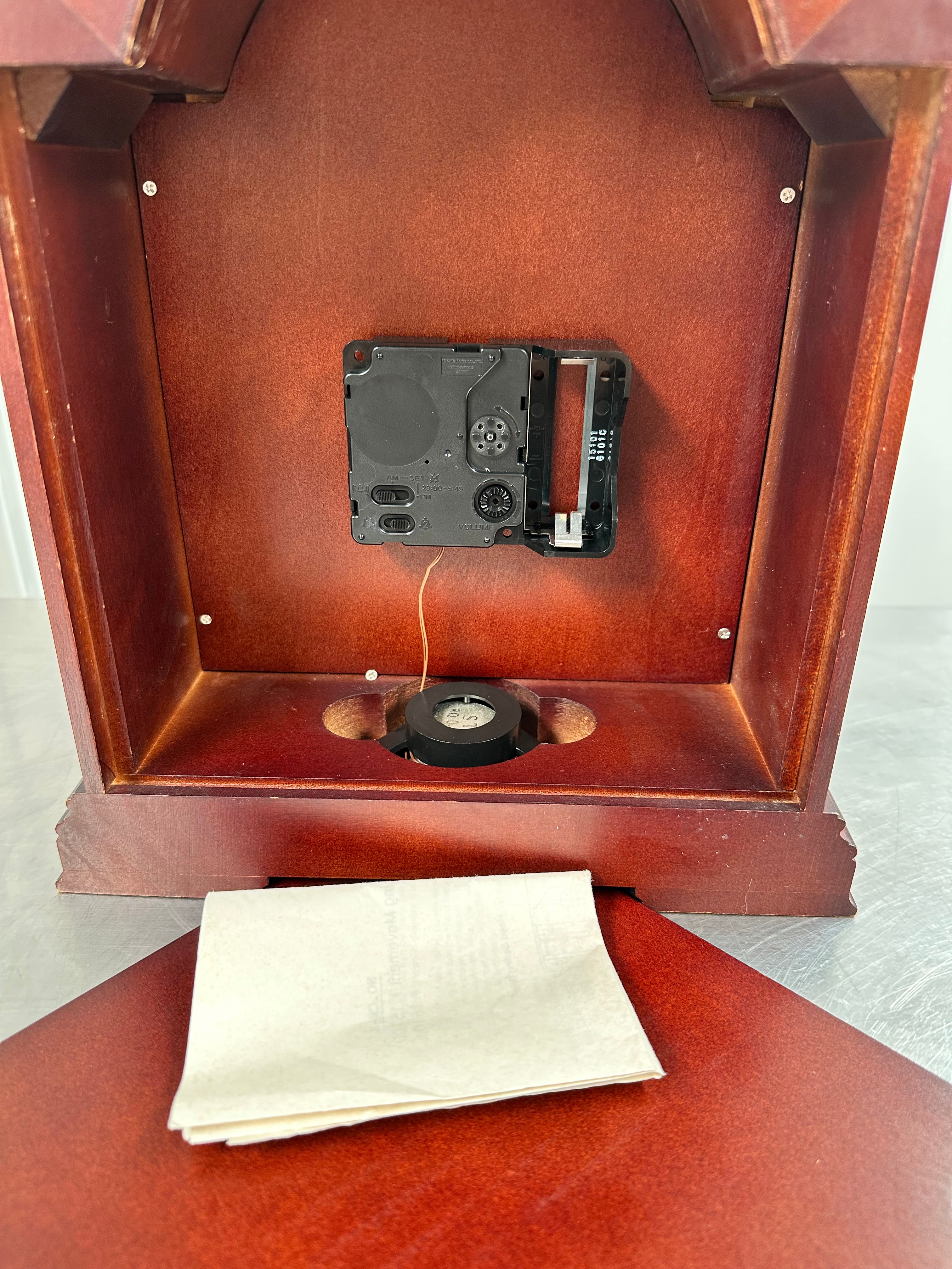 Vintage Tempus Fugit Belvedere Westminster Chime Battery Mantel Clock | Adelaide Clocks