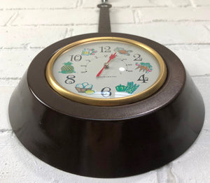 Vintage Kitchen Frying Pan Wall Thermometer | Adelaide Clocks