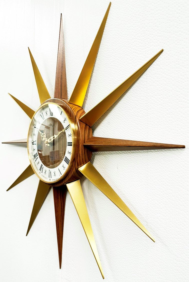 Vintage Starburst CHRONOS Electronic Battery German Wall Clock | Adelaide Clocks