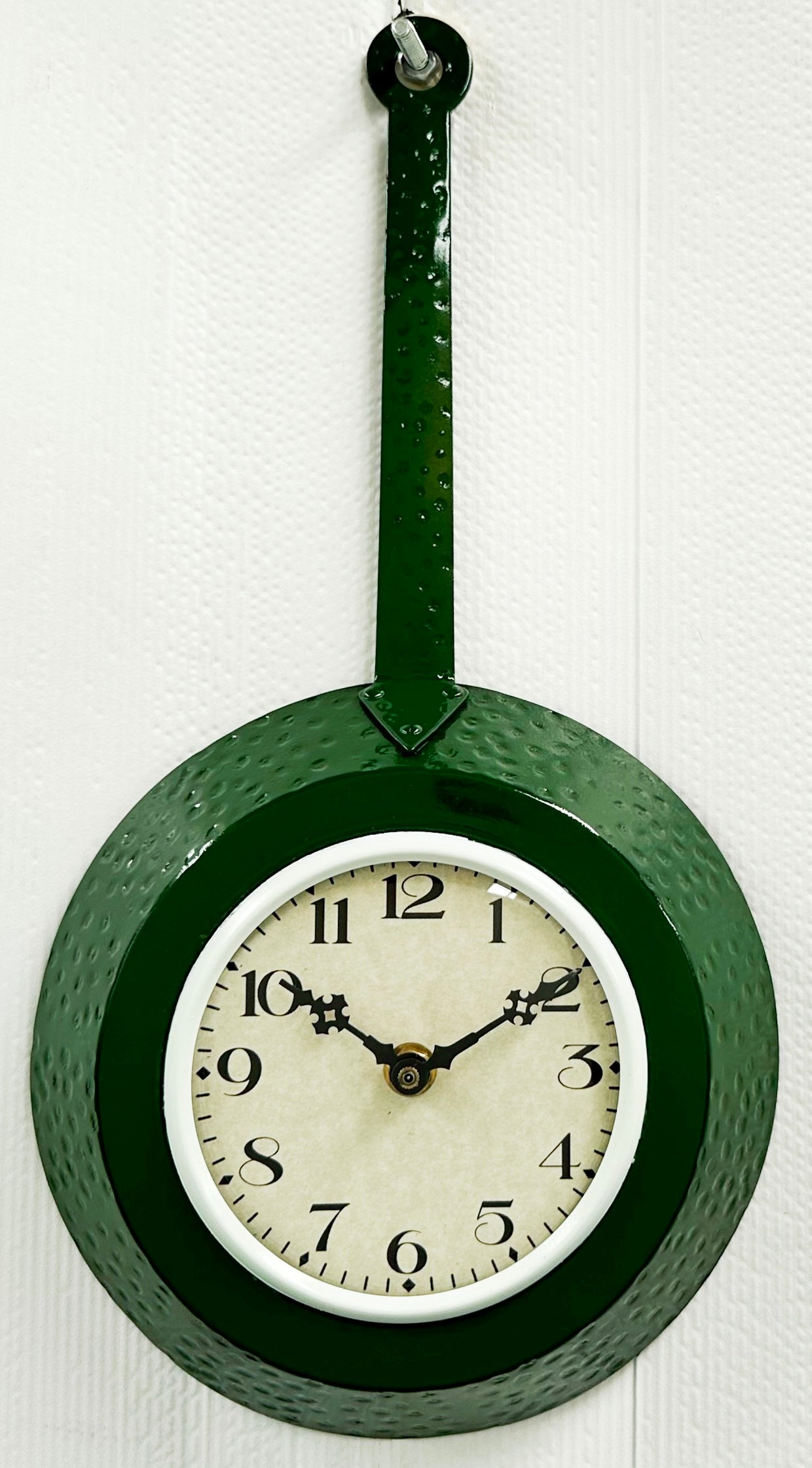 Vintage Kitchen Frying Pan Battery Wall Clock | Adelaide Clocks
