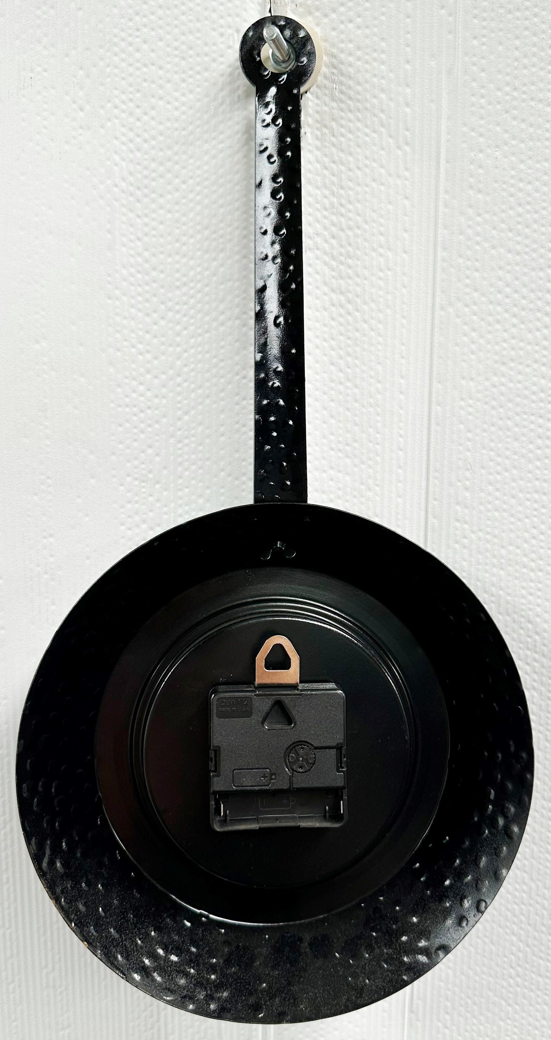 Vintage Kitchen Frying Pan Battery Wall Clock | Adelaide Clocks