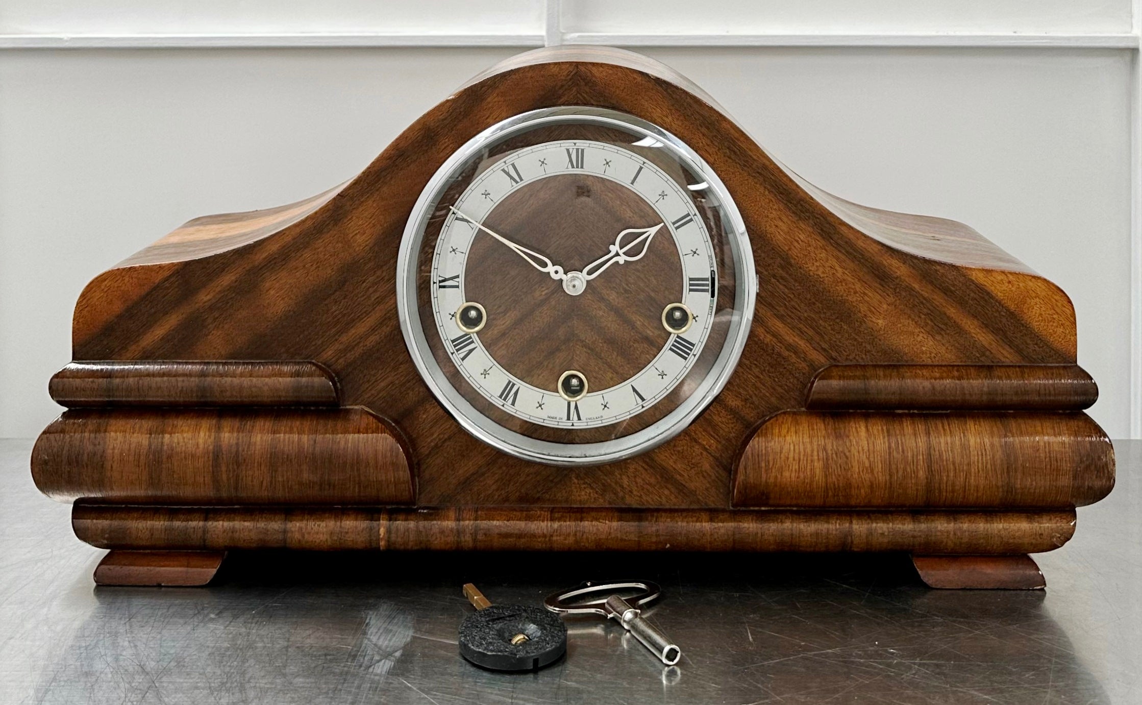Vintage Smiths Enfield Westminster Chime Art Deco Mantel Clock | Adelaide Clocks