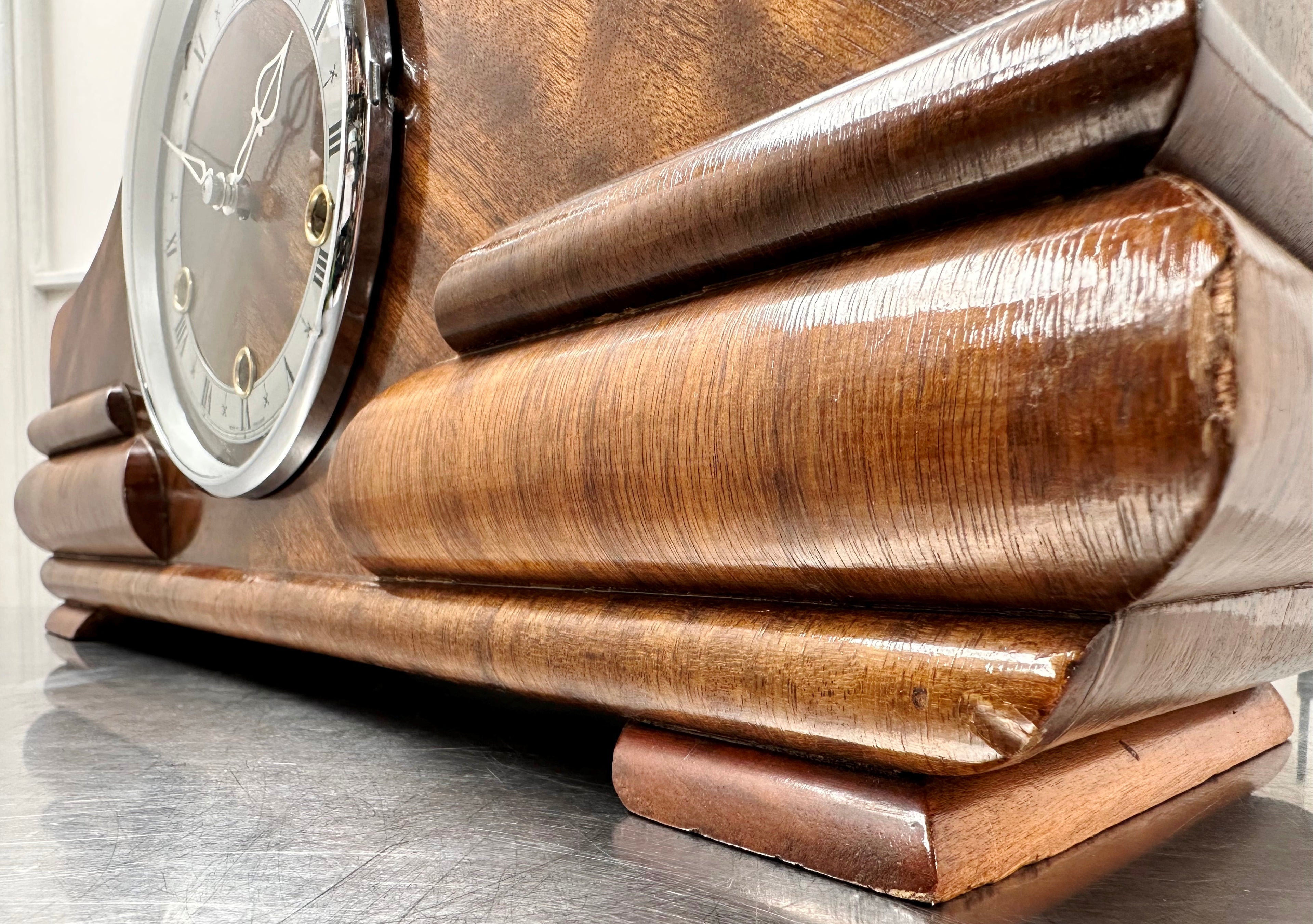 Vintage Smiths Enfield Westminster Chime Art Deco Mantel Clock | Adelaide Clocks