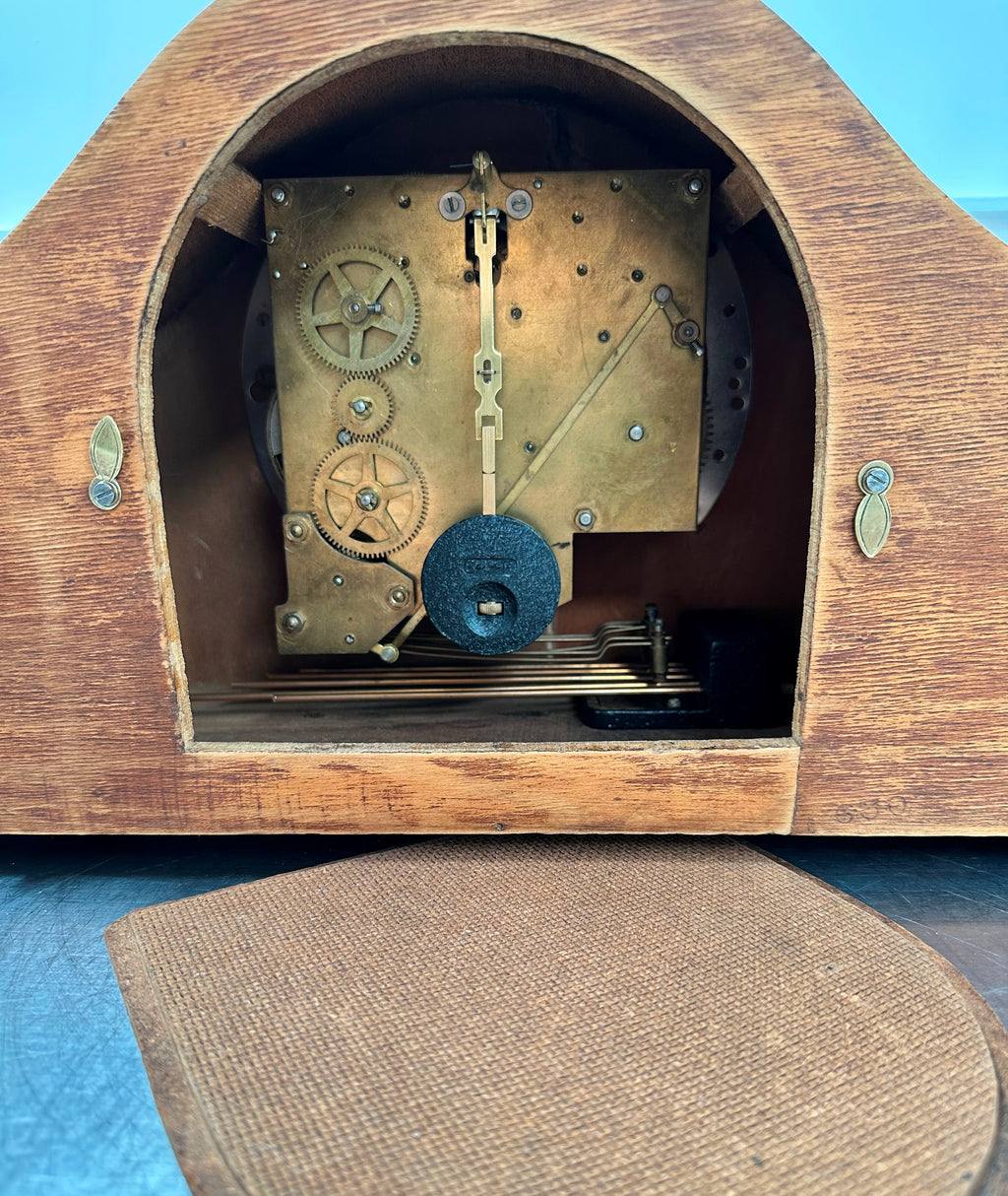 Vintage Smiths Enfield Westminster Chime Art Deco Mantel Clock | Adelaide Clocks