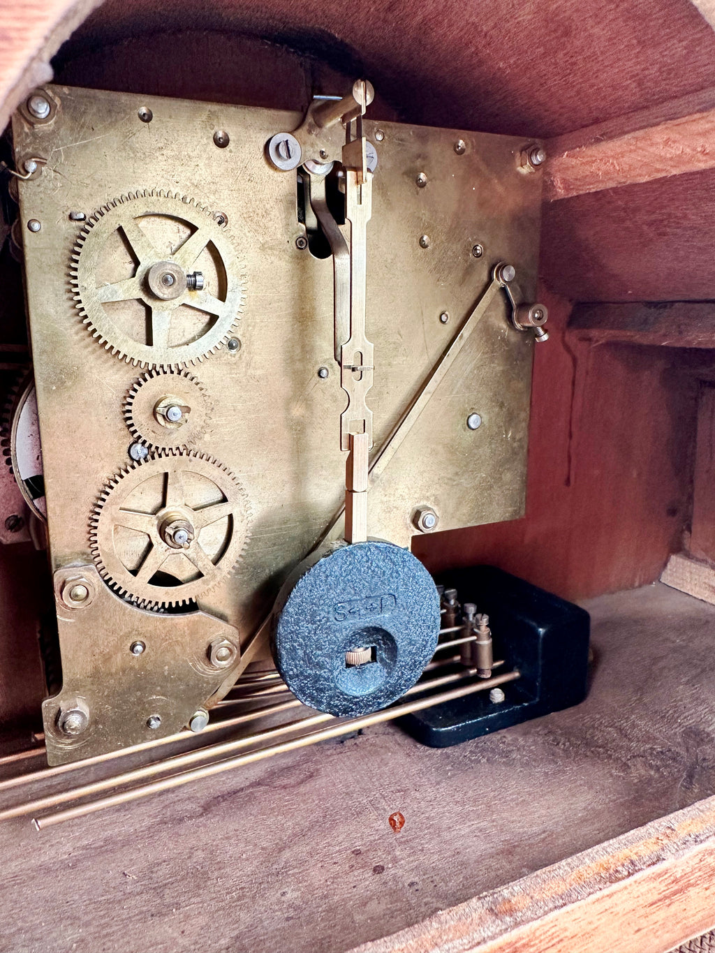 Vintage Smiths Enfield Westminster Chime Art Deco Mantel Clock | Adelaide Clocks