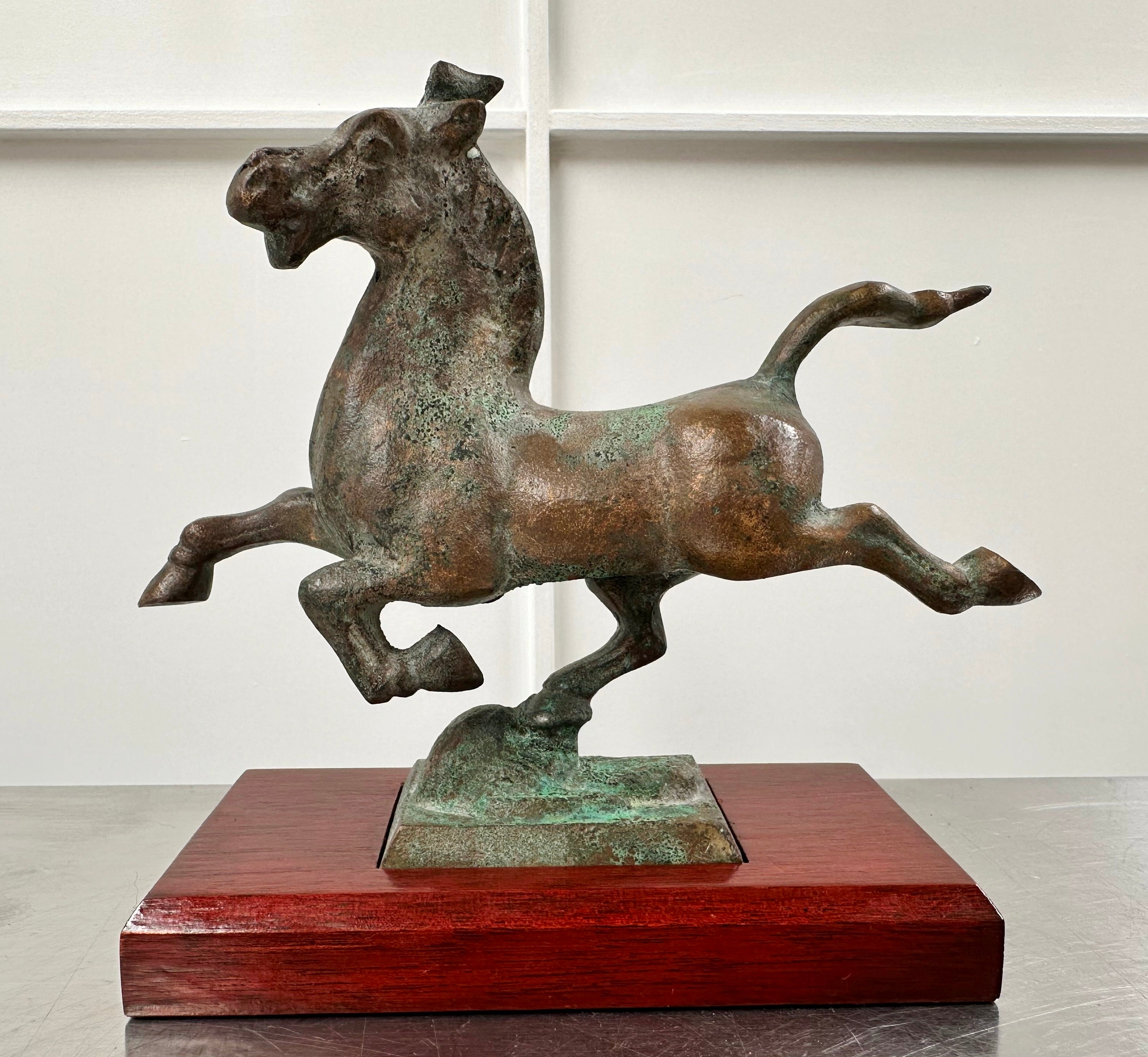 Vintage Chinese Bronze Flying Horse | Adelaide Clocks