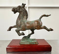 Vintage Chinese Bronze Flying Horse | Adelaide Clocks