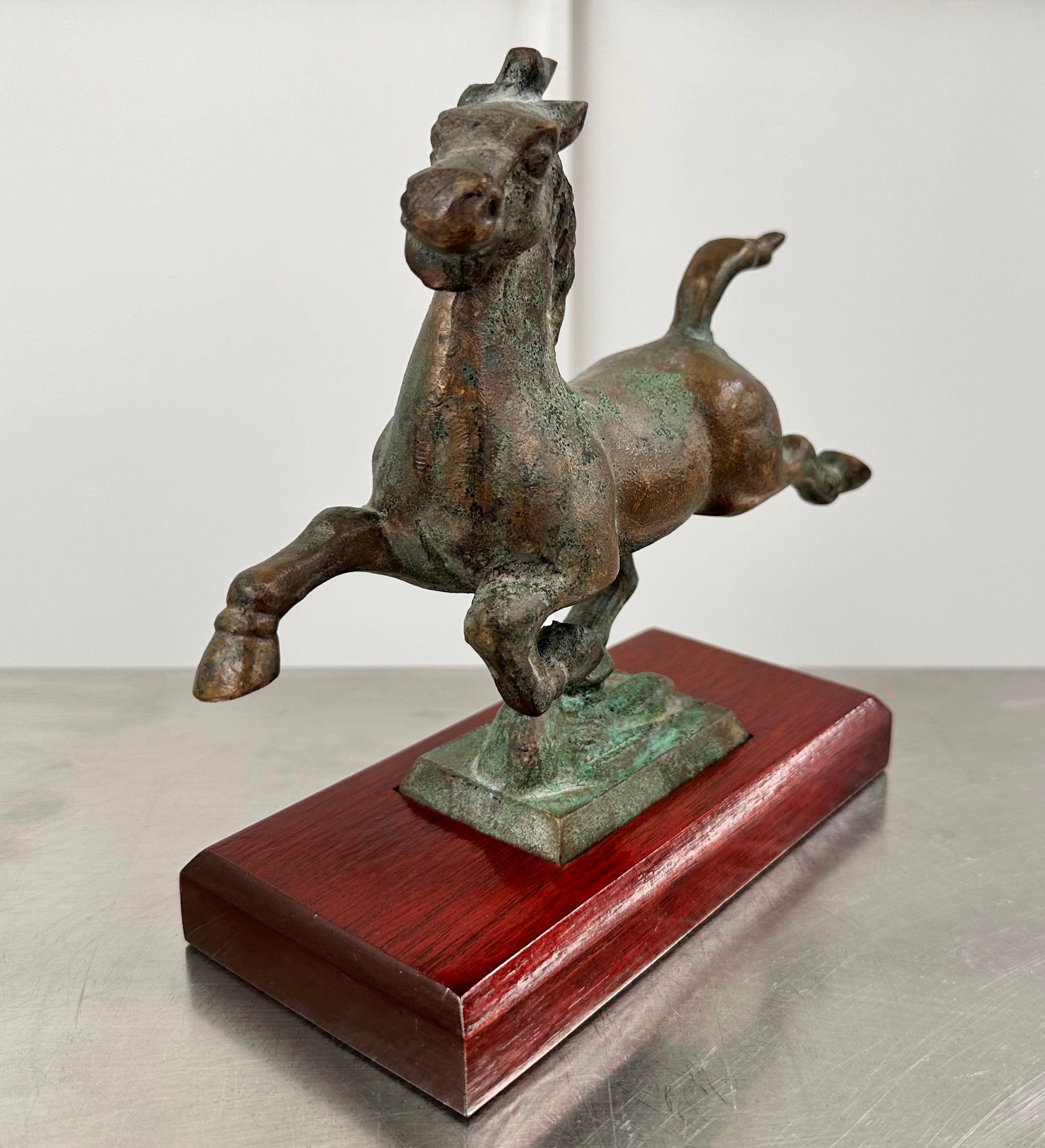 Vintage Chinese Bronze Flying Horse | Adelaide Clocks