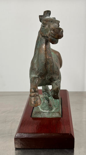 Vintage Chinese Bronze Flying Horse | Adelaide Clocks