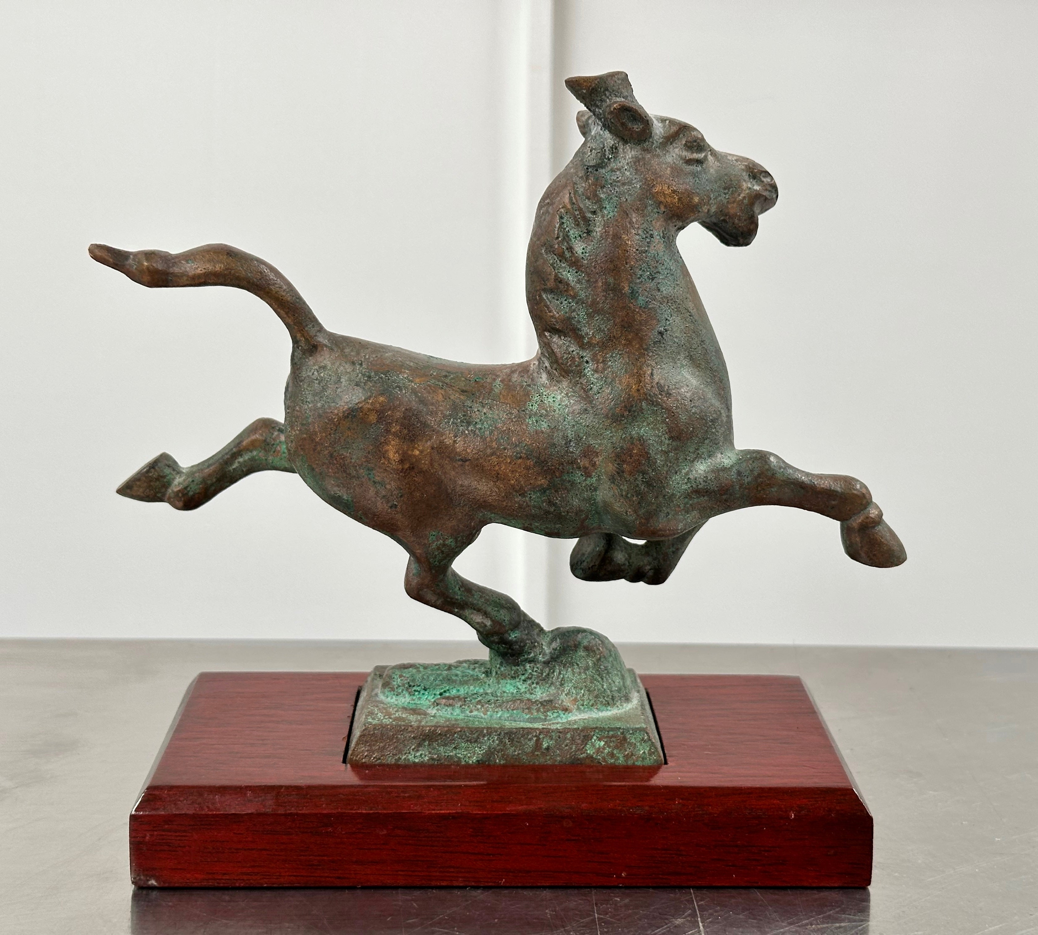 Vintage Chinese Bronze Flying Horse | Adelaide Clocks