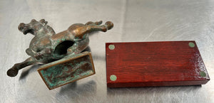 Vintage Chinese Bronze Flying Horse | Adelaide Clocks