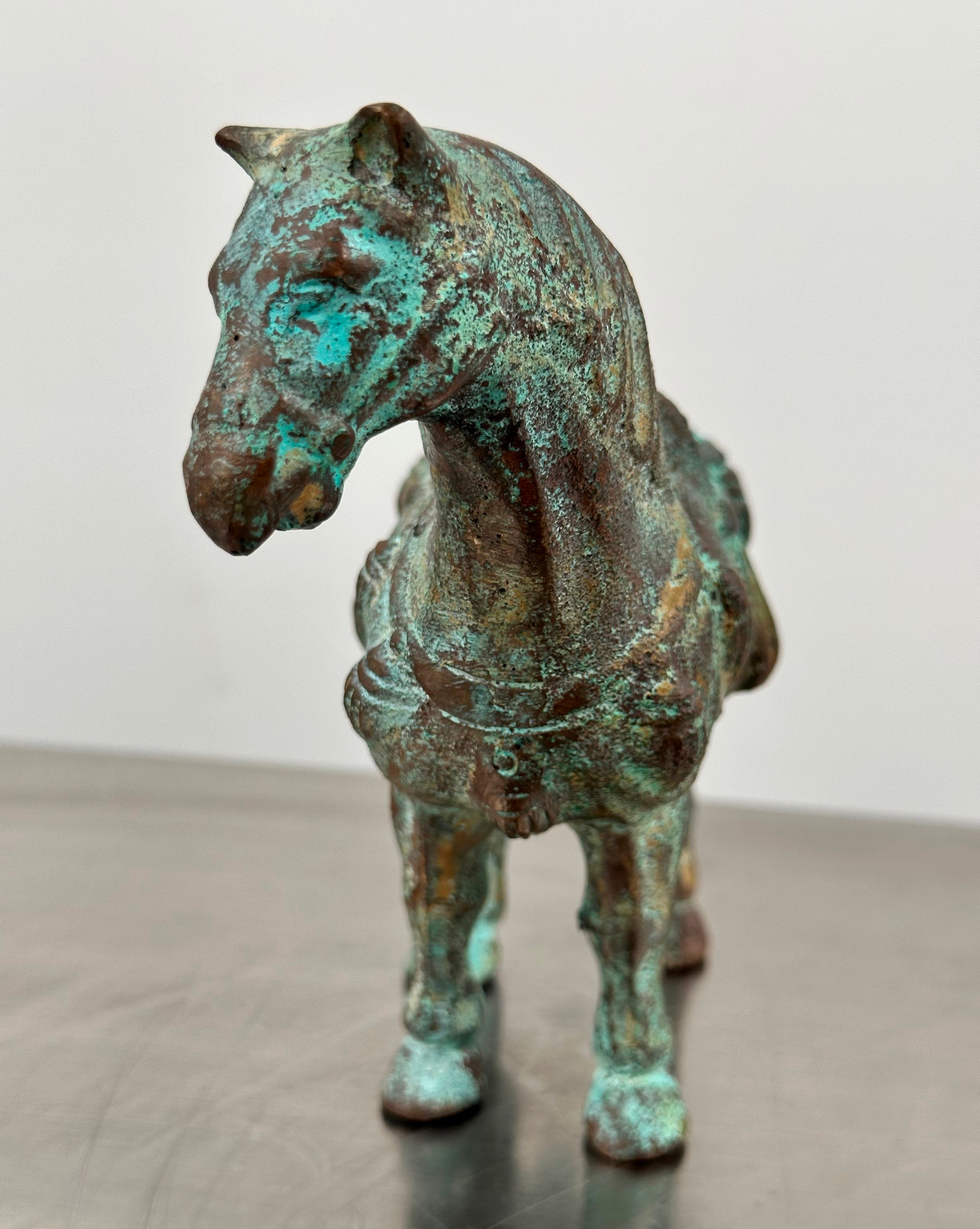 Vintage Chinese Bronze Flying Horse | Adelaide Clocks