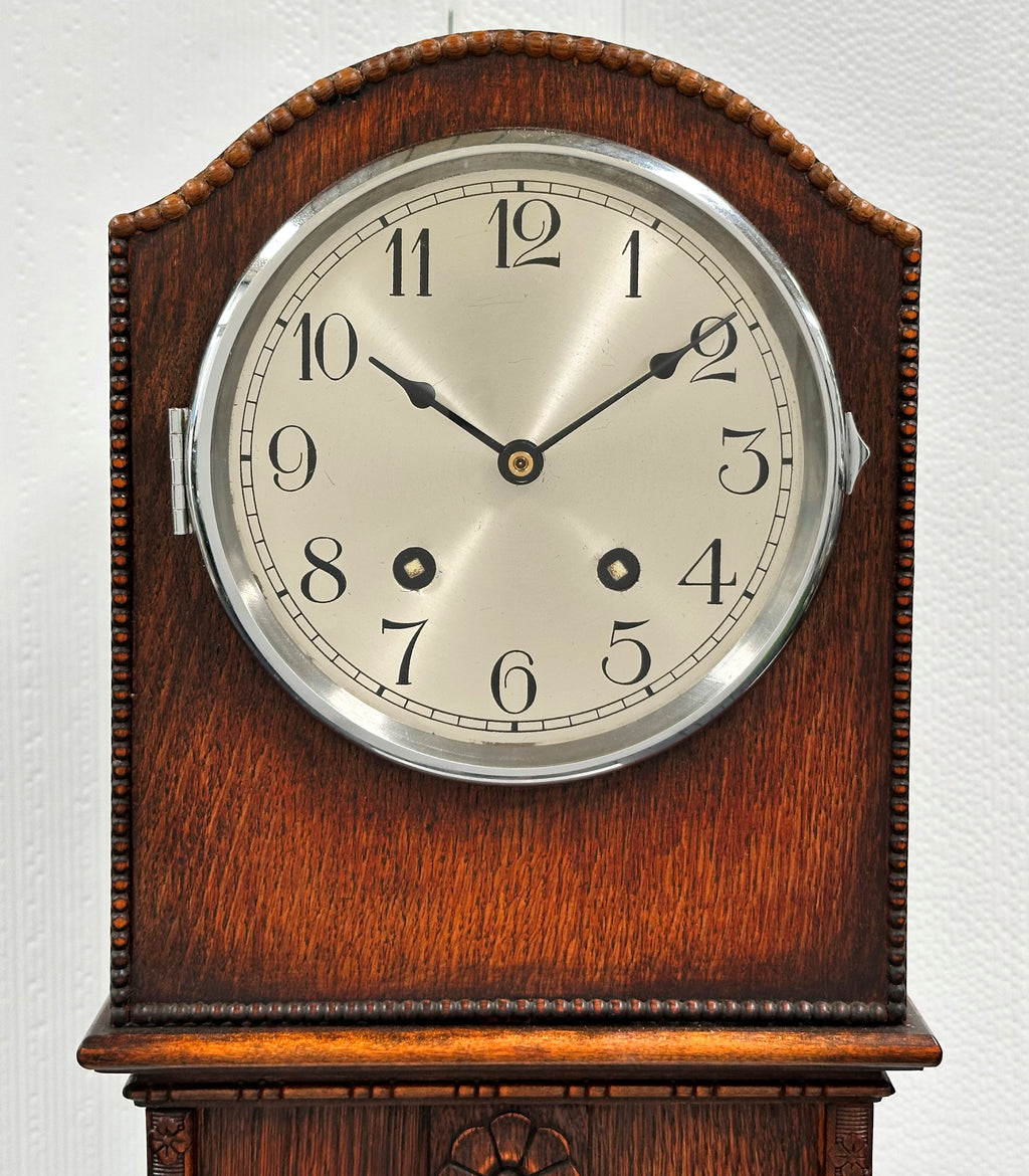 Vintage Grand Pedestal Battery Floor Clock | Adelaide Clocks