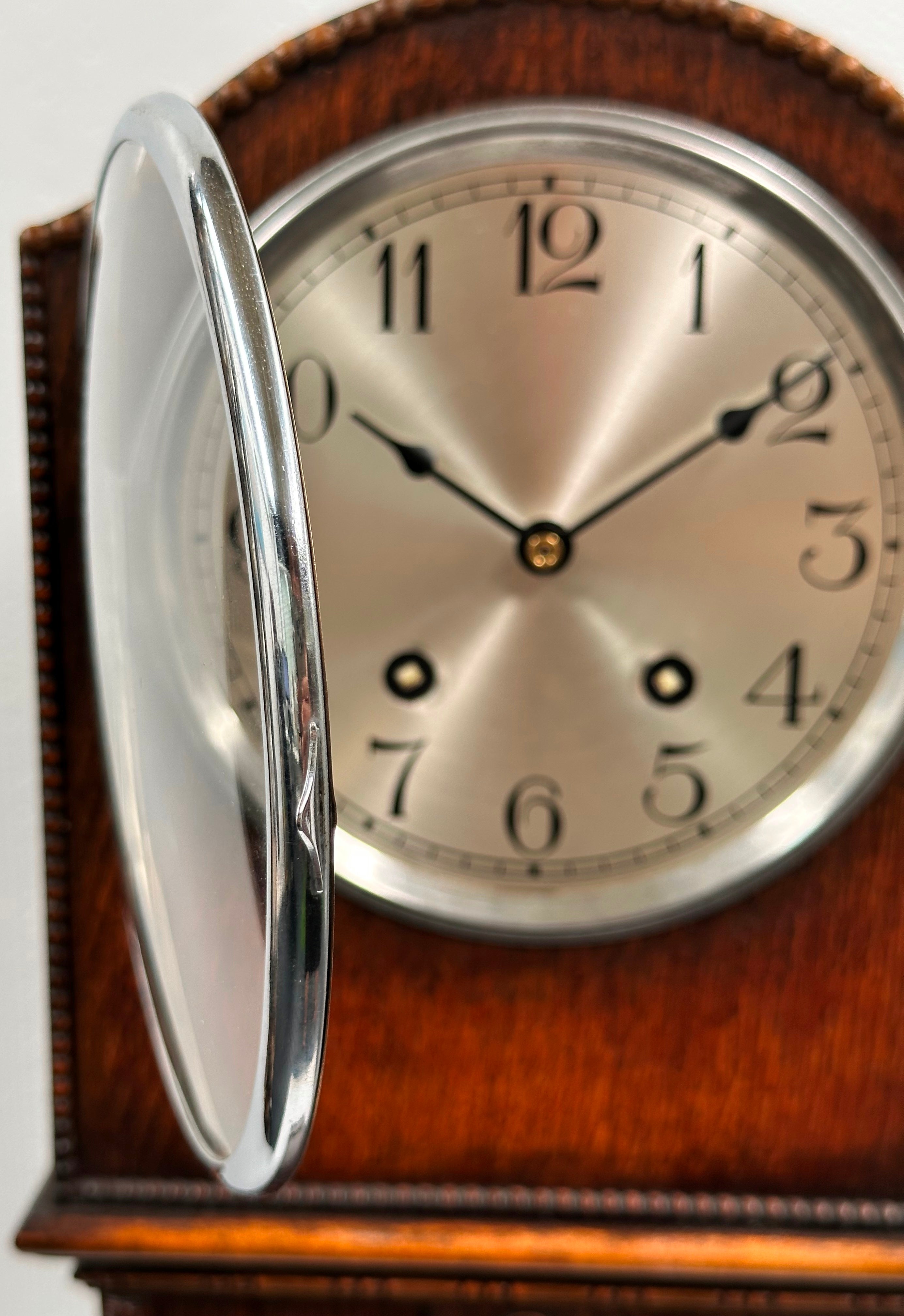 Vintage Grand Pedestal Battery Floor Clock | Adelaide Clocks