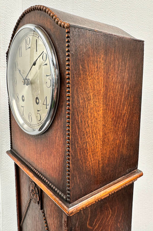 Vintage Grand Pedestal Battery Floor Clock | Adelaide Clocks