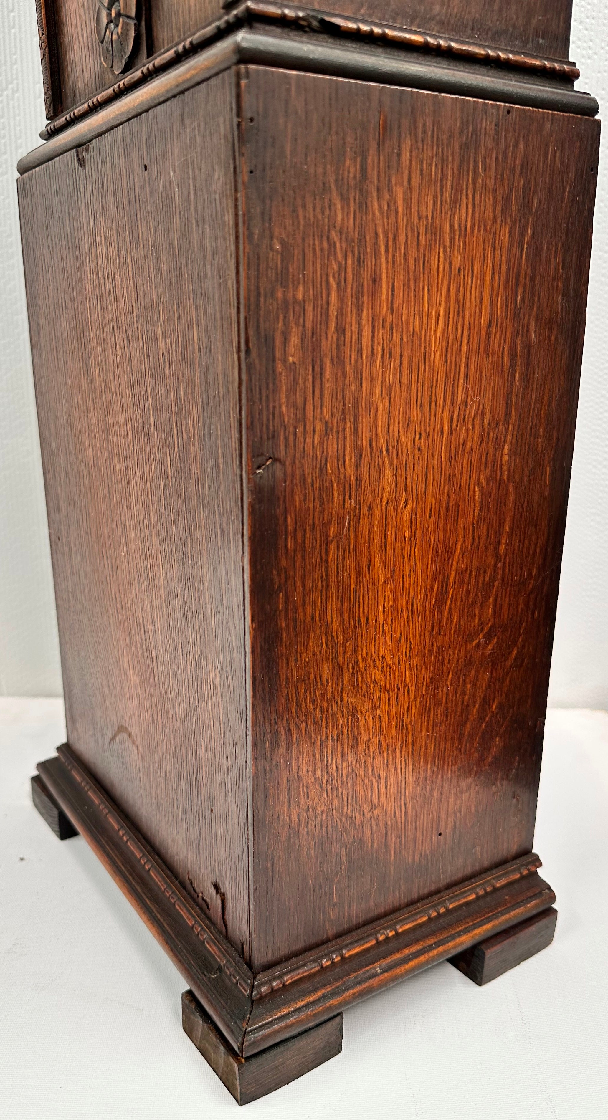 Vintage Grand Pedestal Battery Floor Clock | Adelaide Clocks