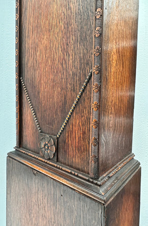 Vintage Grand Pedestal Battery Floor Clock | Adelaide Clocks