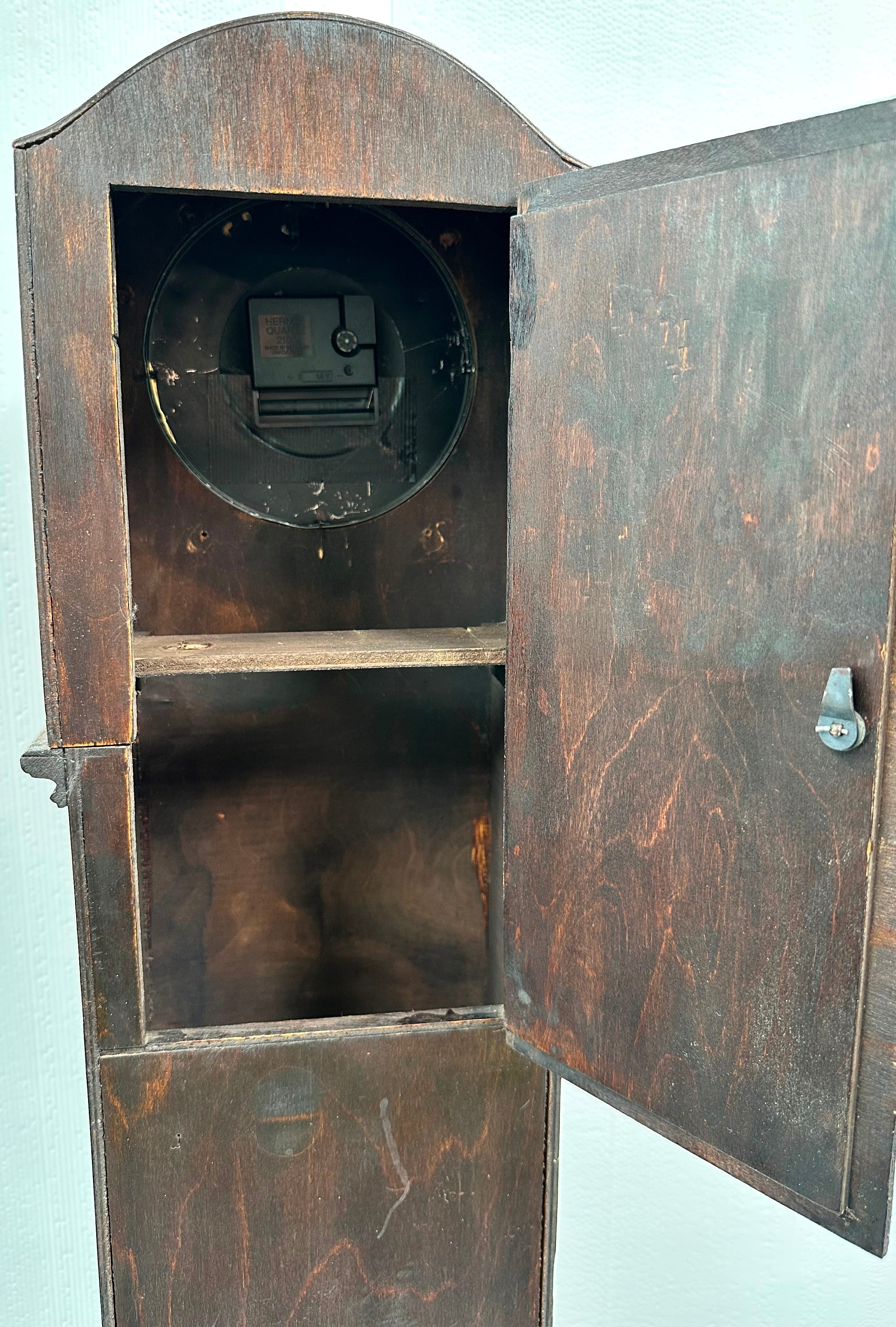Vintage Grand Pedestal Battery Floor Clock | Adelaide Clocks