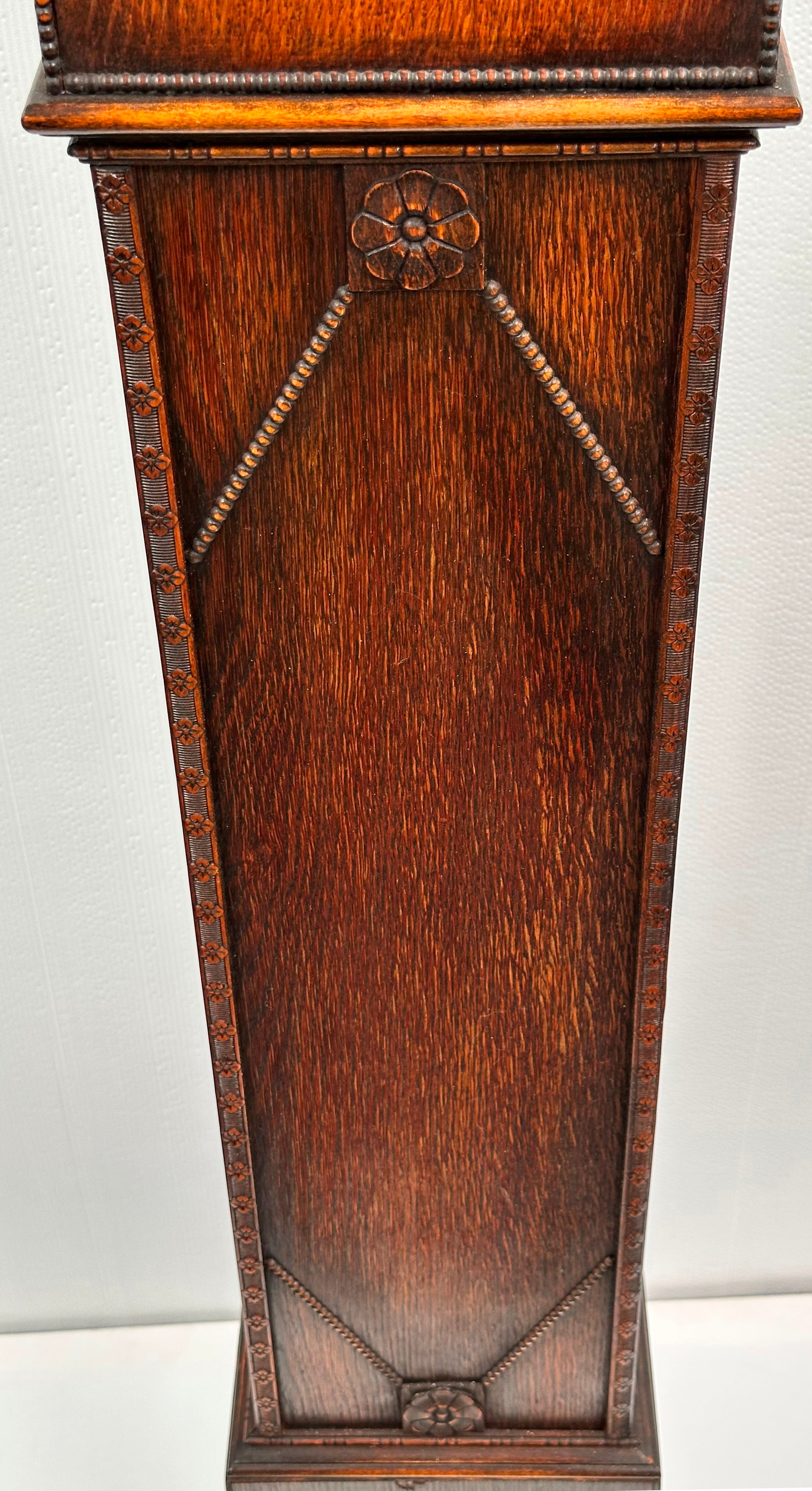 Vintage Grand Pedestal Battery Floor Clock | Adelaide Clocks