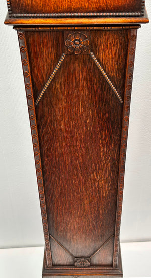 Vintage Grand Pedestal Battery Floor Clock | Adelaide Clocks