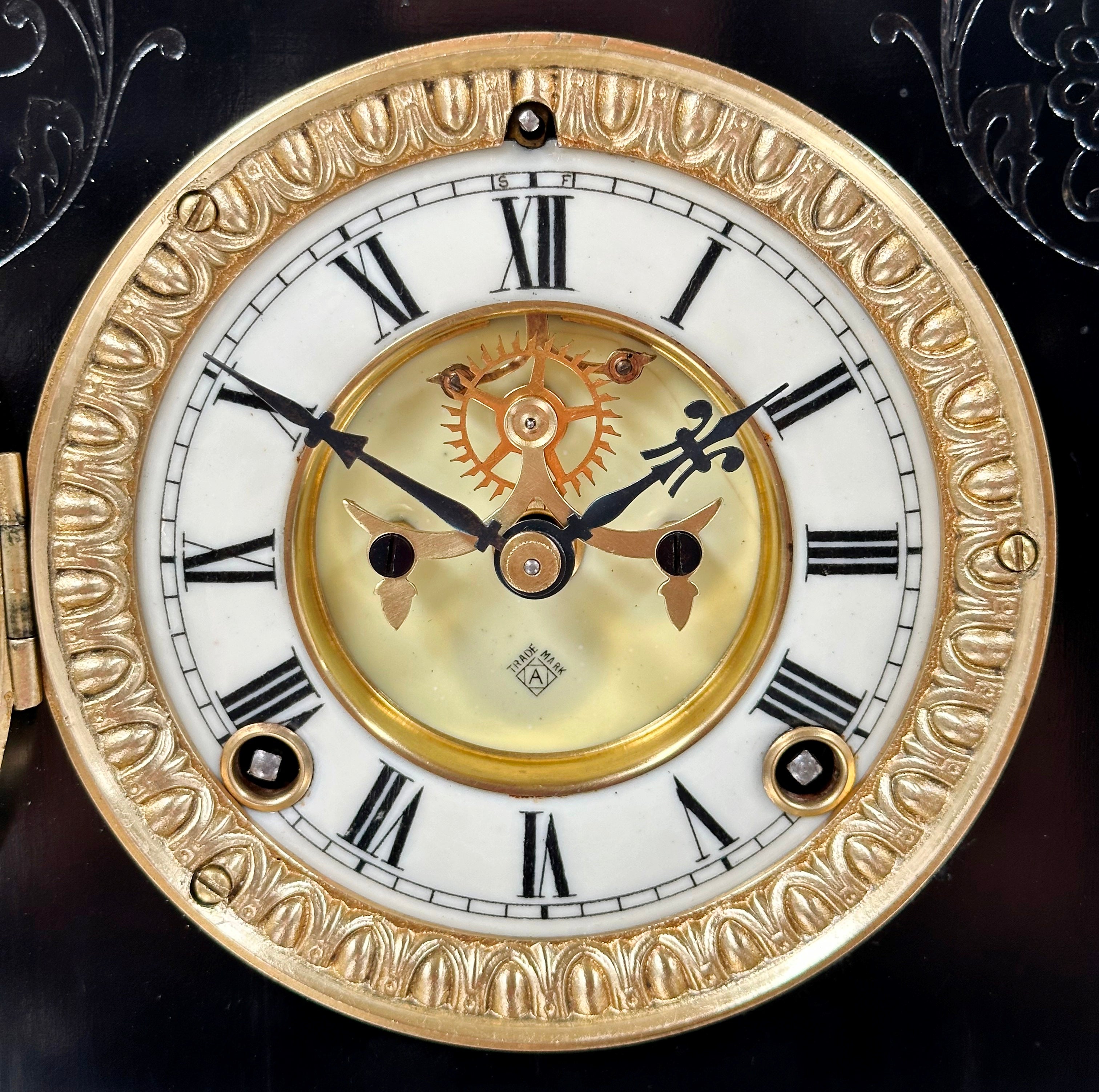 Antique Ansonia Slate Mantel Clock | Adelaide Clocks