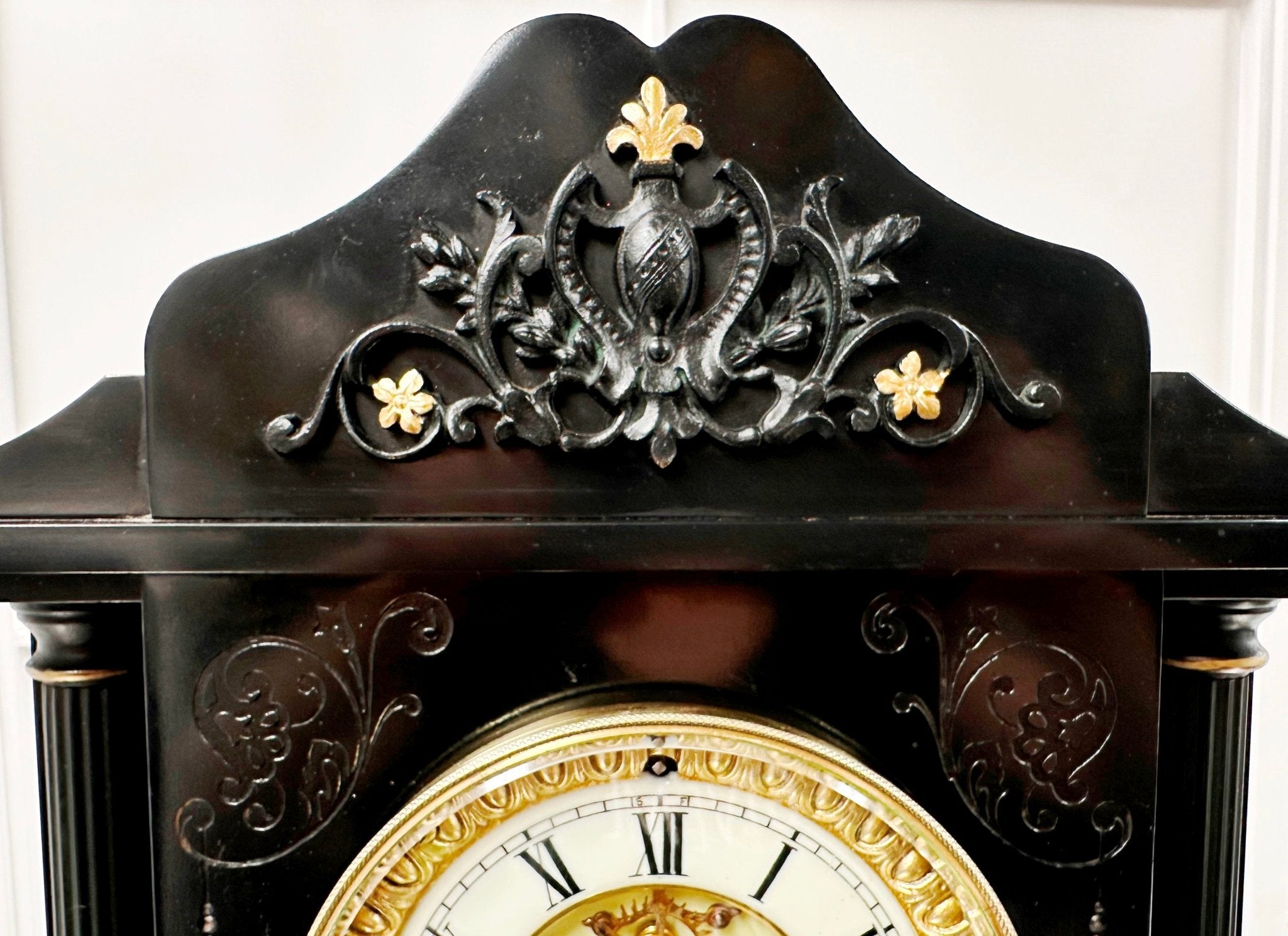 Antique Ansonia Slate Mantel Clock | Adelaide Clocks