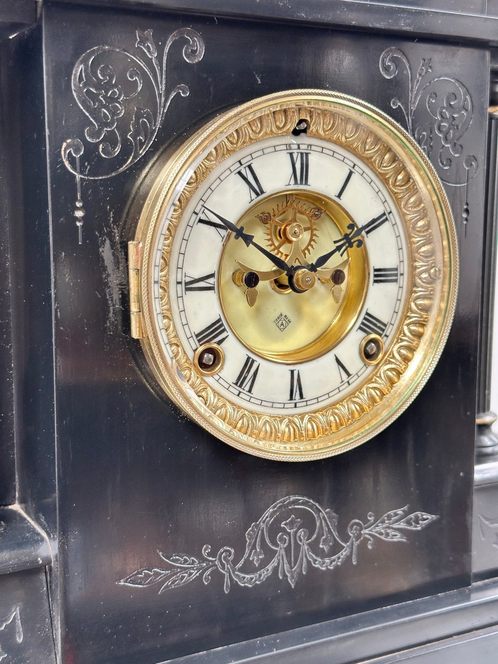 Antique Ansonia Slate Mantel Clock | Adelaide Clocks