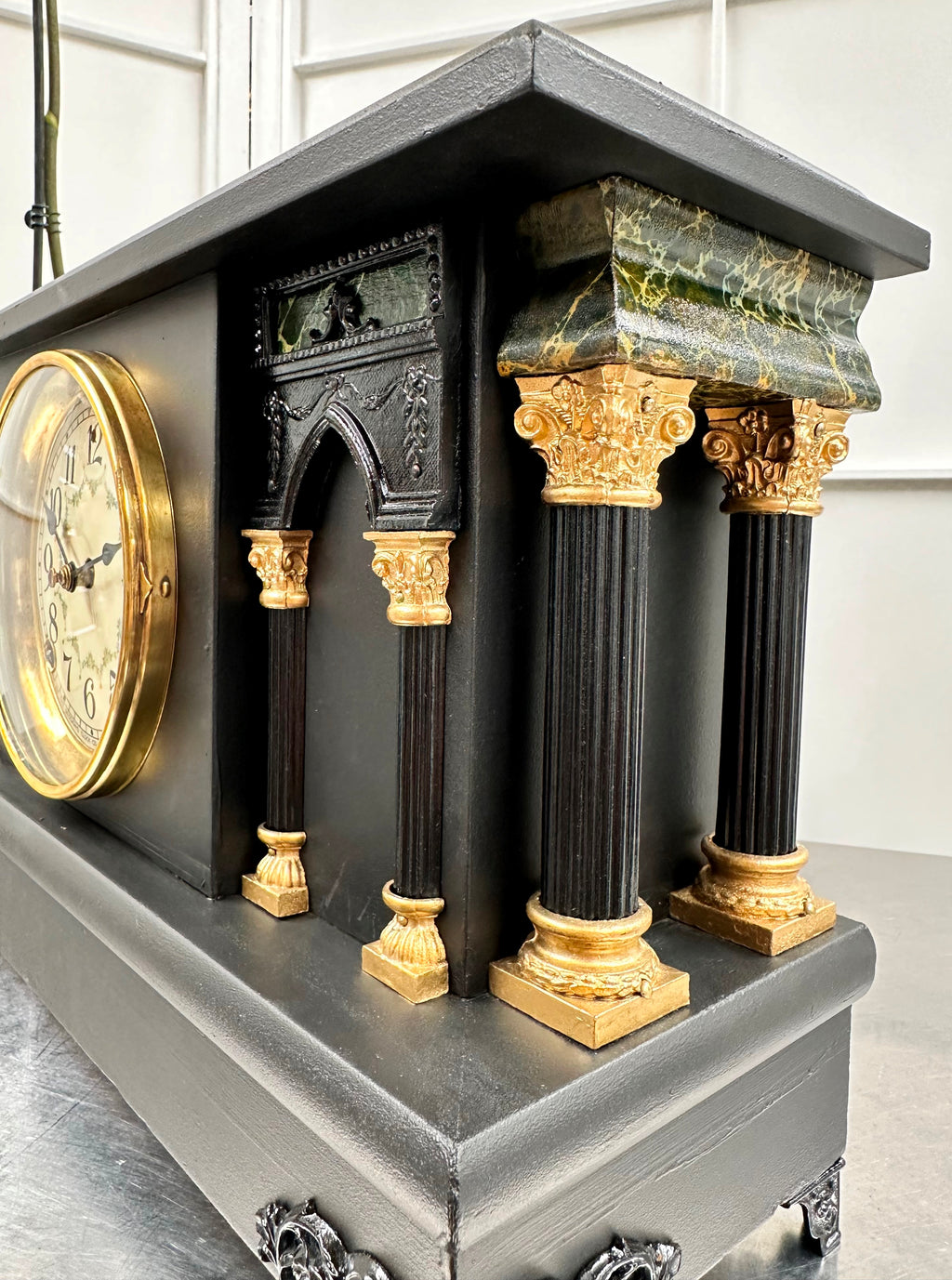 Antique Sessions Hammer Coil Strike Mantel Clock | Adelaide Clocks
