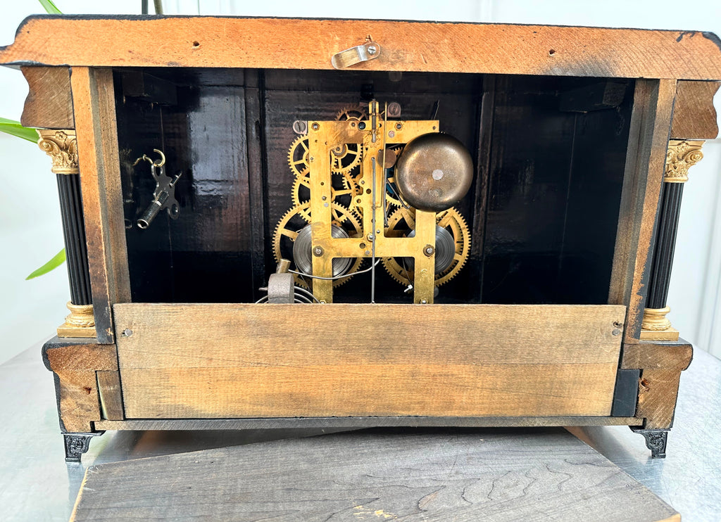 Antique Sessions Hammer Coil Strike Mantel Clock | Adelaide Clocks