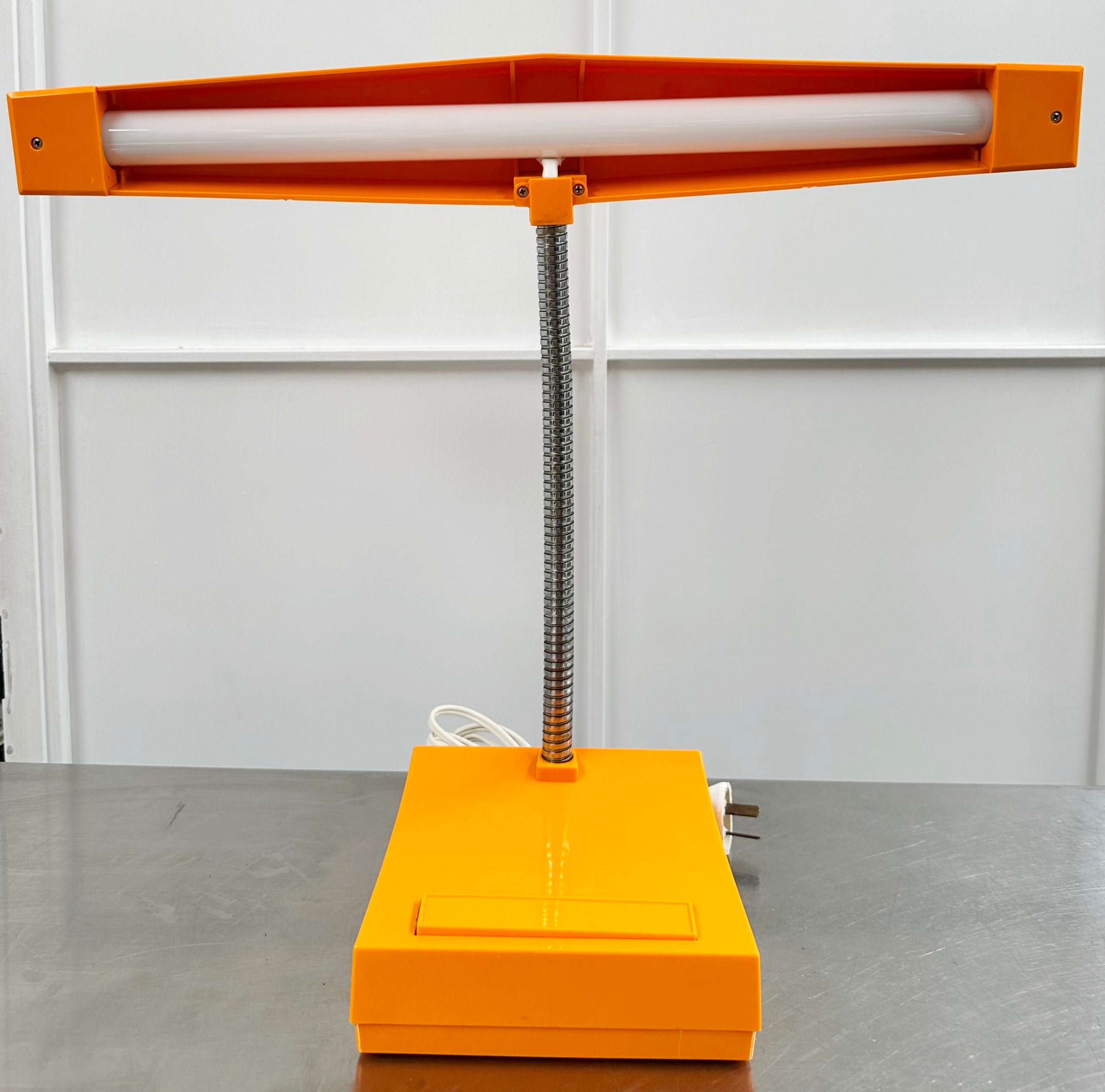 Vintage NORAX Retro Orange Gooseneck Desk Table Lamp | Adelaide Clocks
