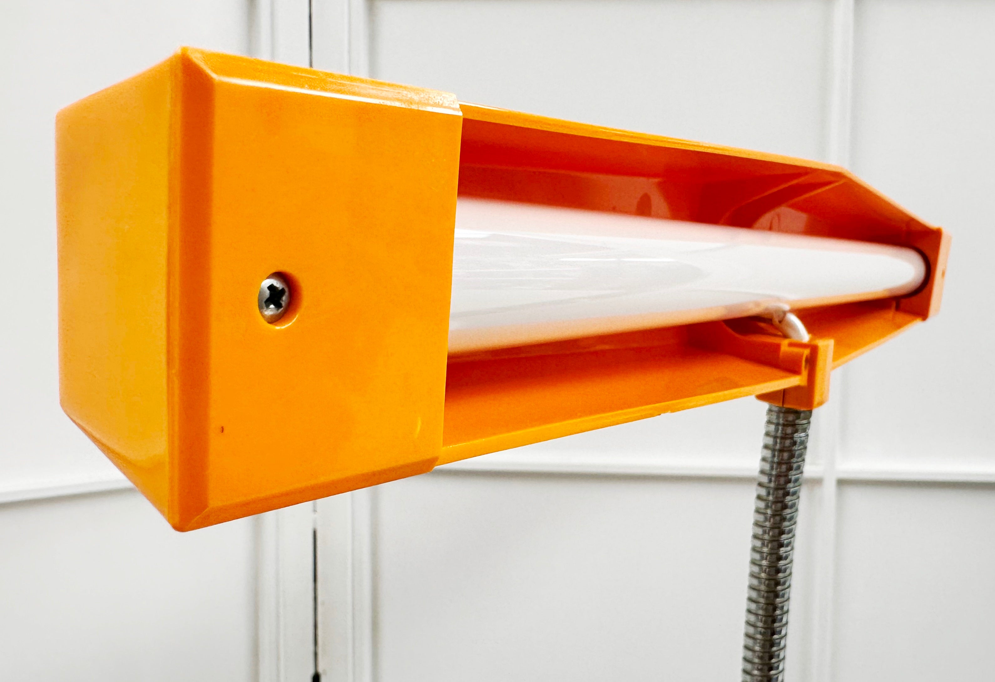 Vintage NORAX Retro Orange Gooseneck Desk Table Lamp | Adelaide Clocks