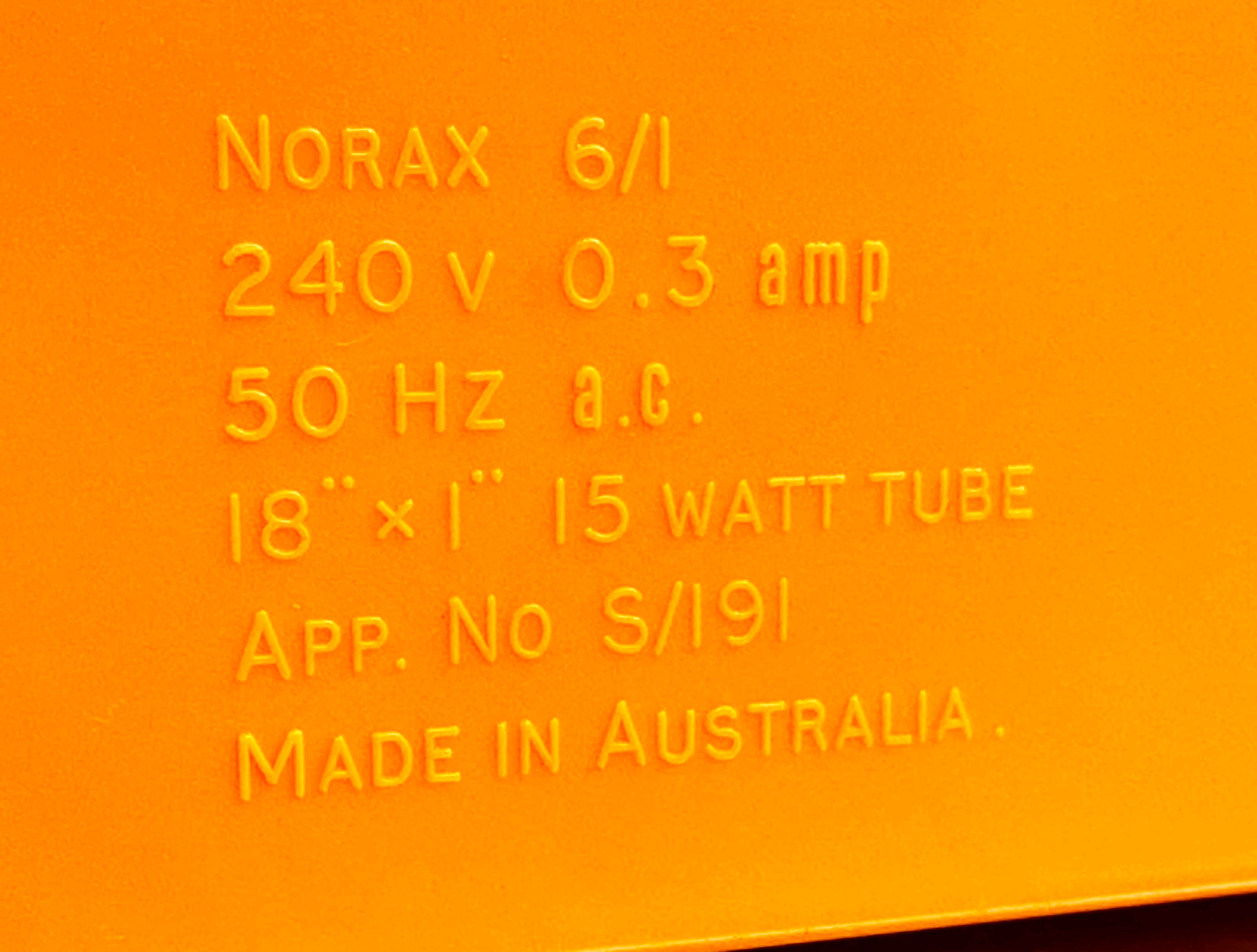 Vintage NORAX Retro Orange Gooseneck Desk Table Lamp | Adelaide Clocks