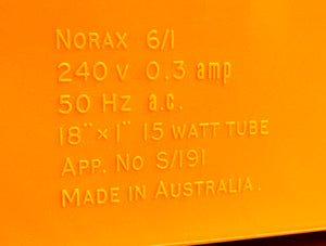 Vintage NORAX Retro Orange Gooseneck Desk Table Lamp | Adelaide Clocks