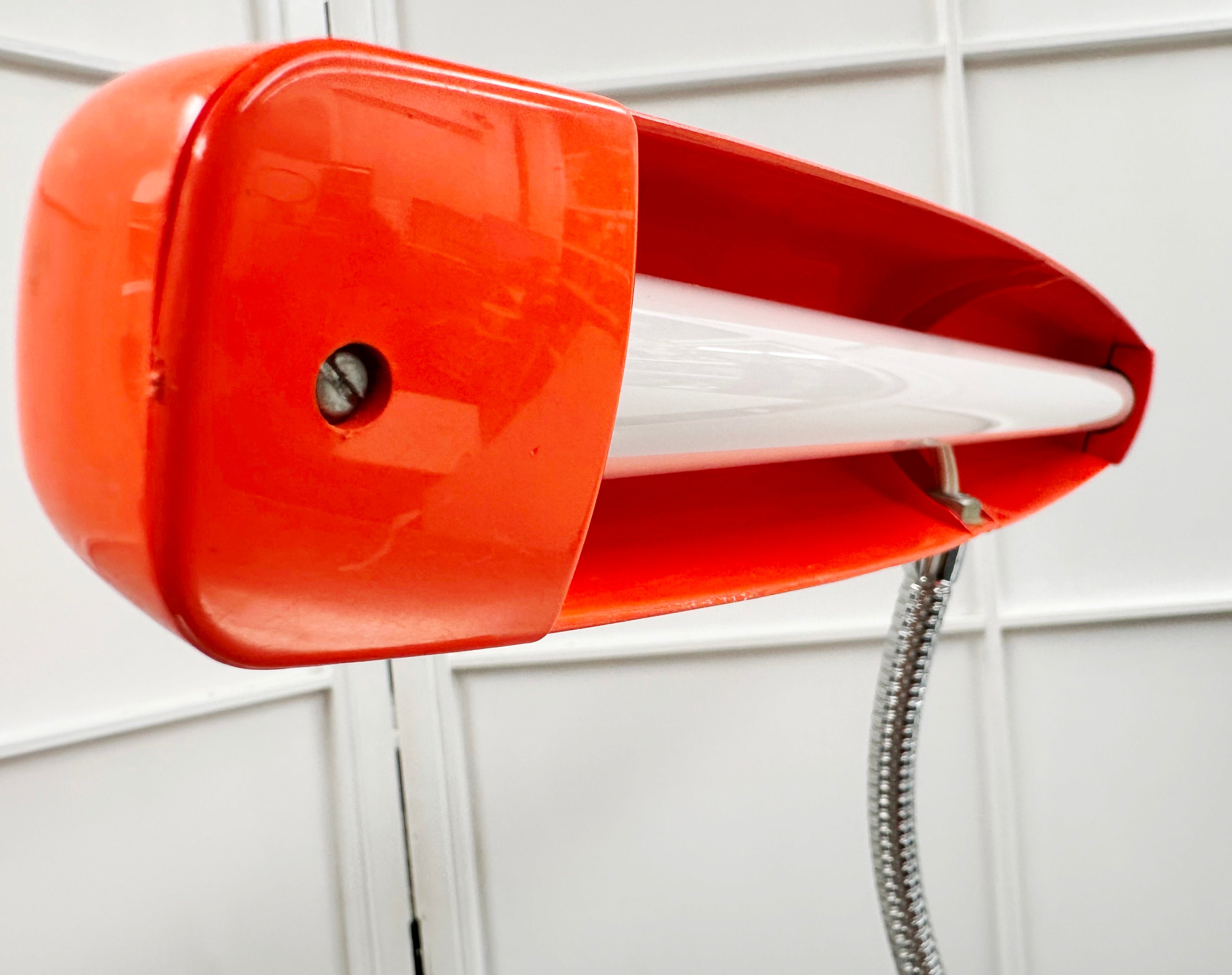 Vintage Hanimex Retro Dark Orange Table Desk Lamp | Adelaide Clocks